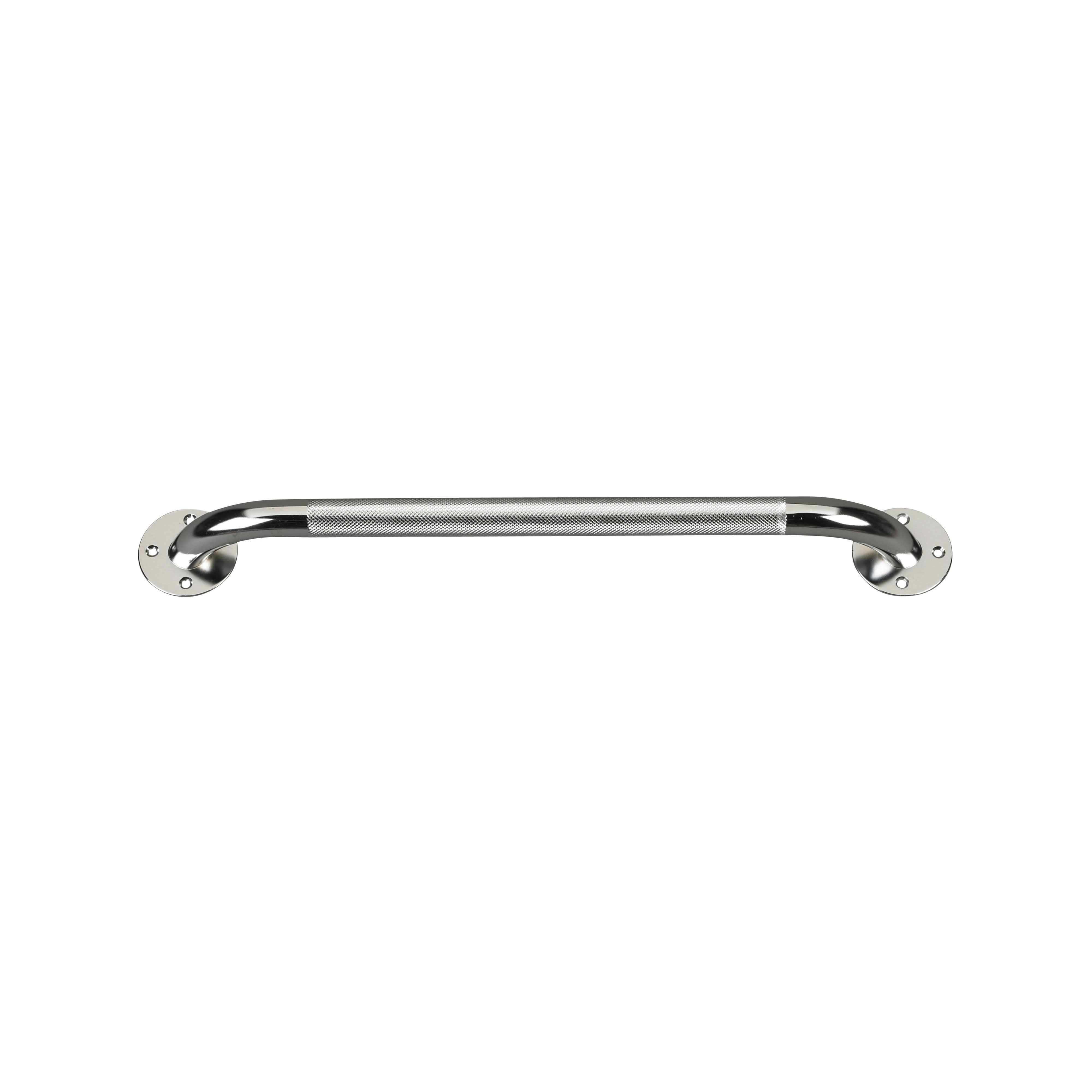 Drive Medical Chrome Knurled Grab Bar, 18"
