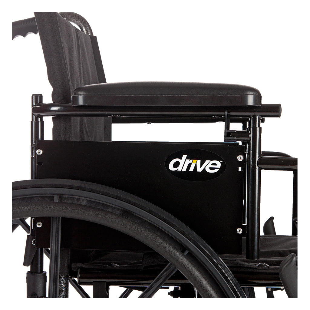 Drive Medical Cruiser X4 Lightweight Dual Axle Wheelchair with Adjustable Detatchable Arms