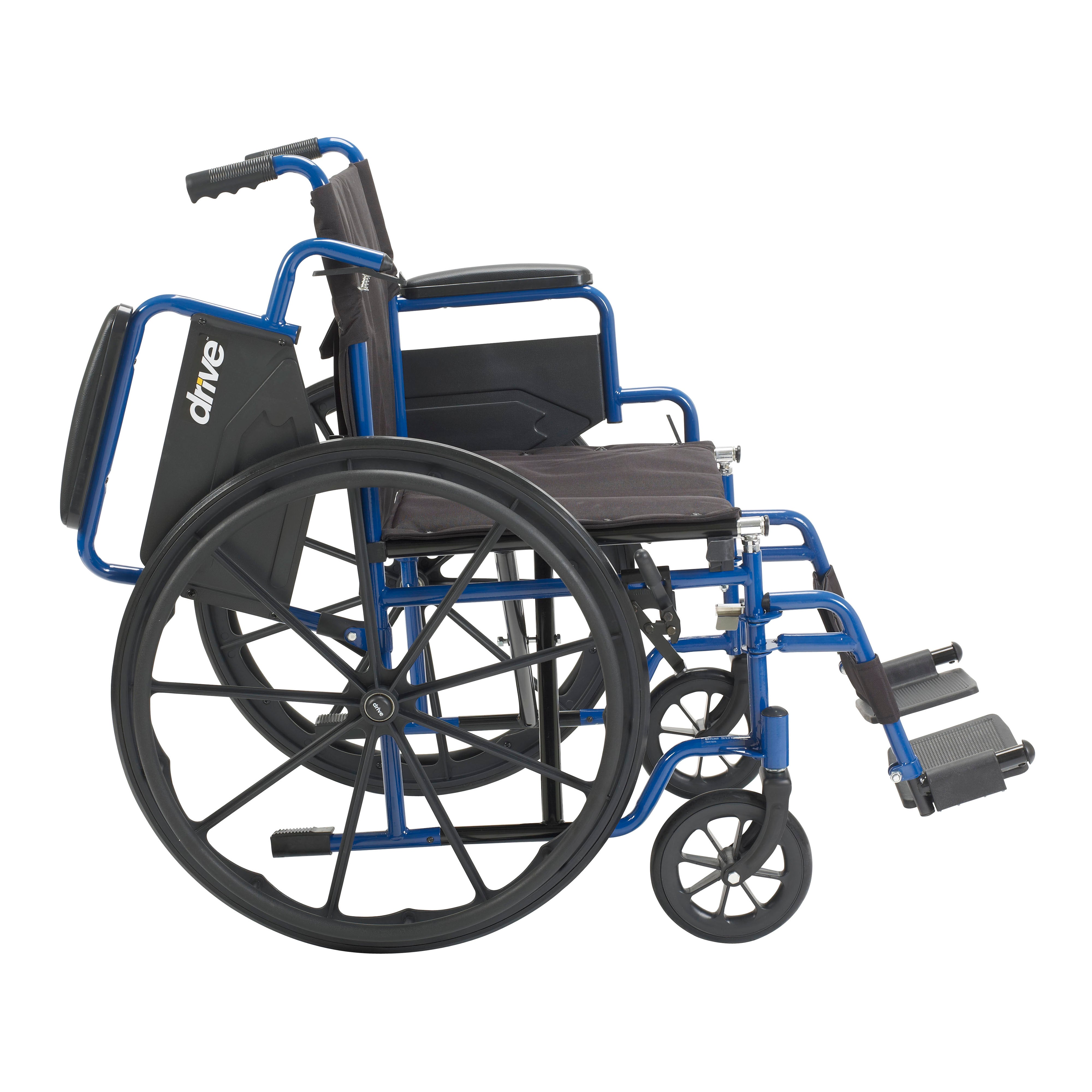 Drive Medical Blue Streak Wheelchair with Flip Back Desk Arms