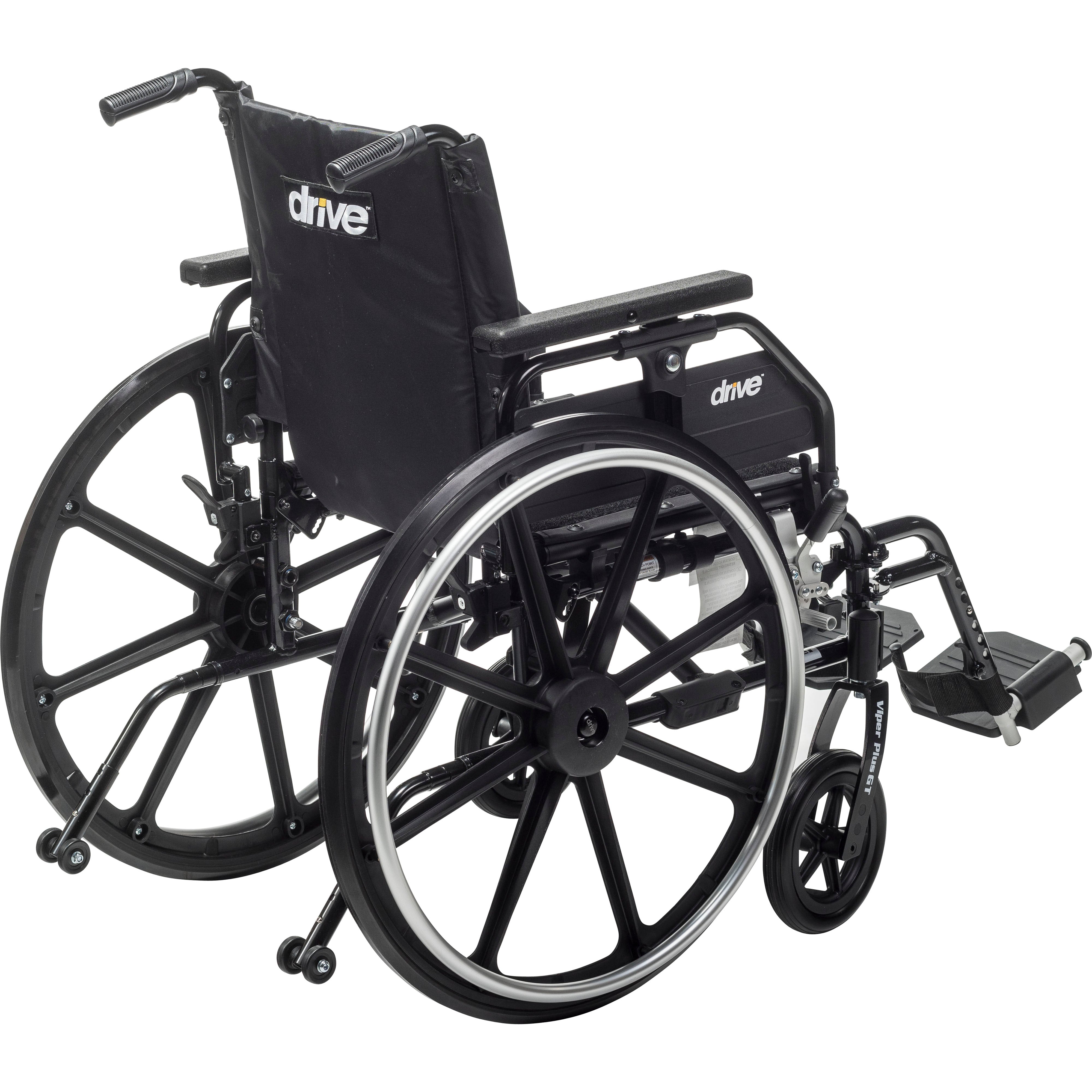 Drive Medical Viper Plus GT Wheelchair with Universal Armrests