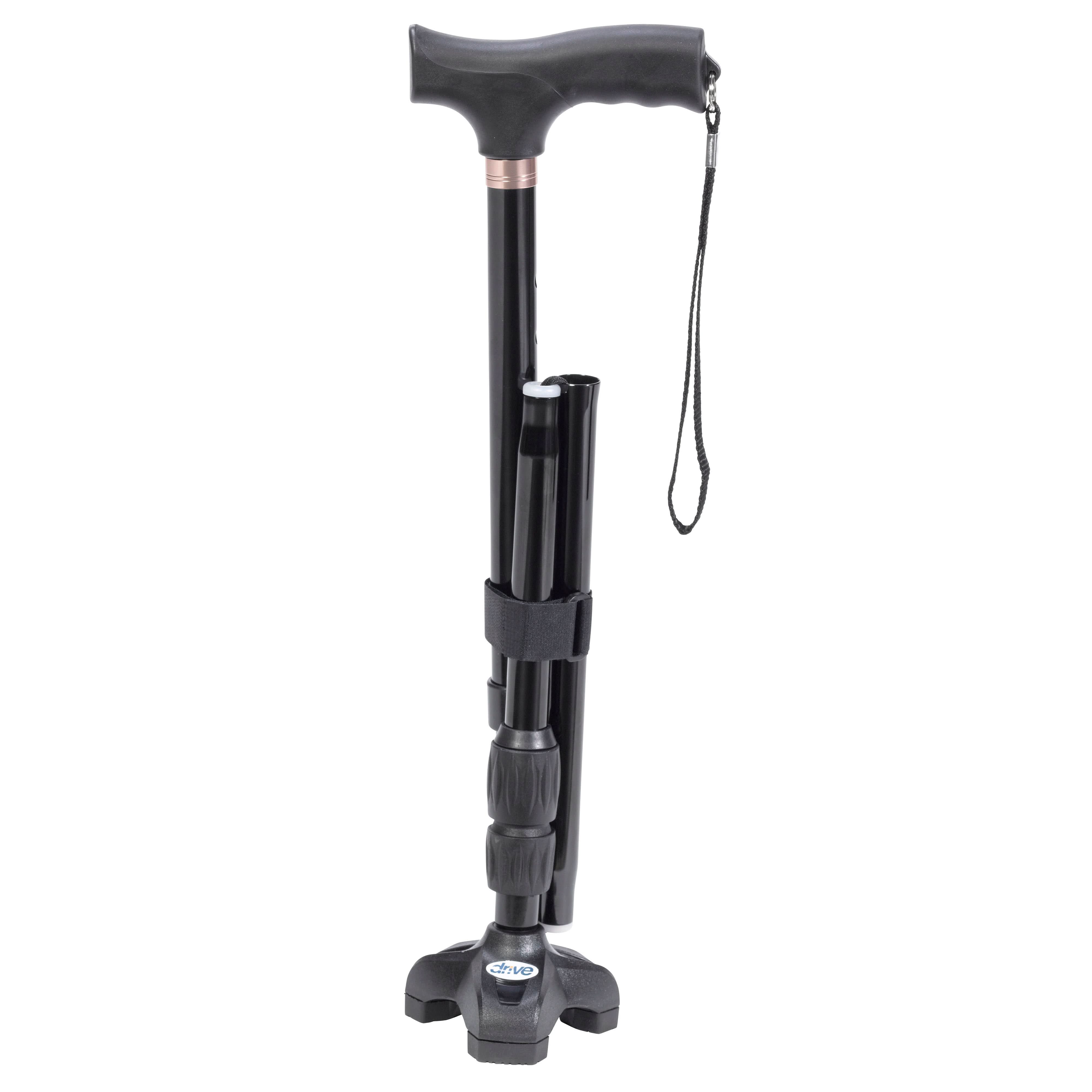 Drive Medical Flex N Go Adjustable Folding Cane with T Handle