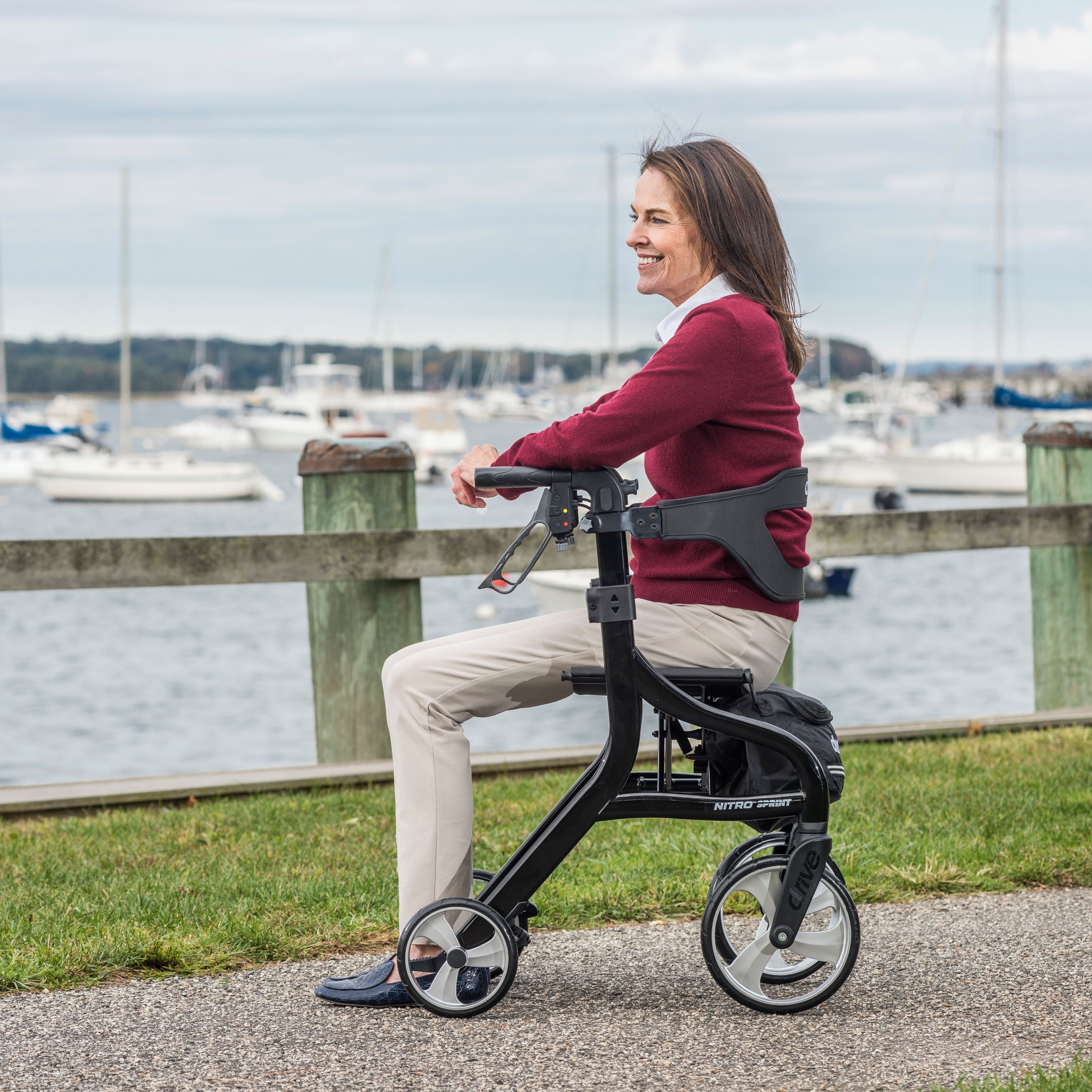 Drive Medical Nitro Sprint Rollator Rolling Walker