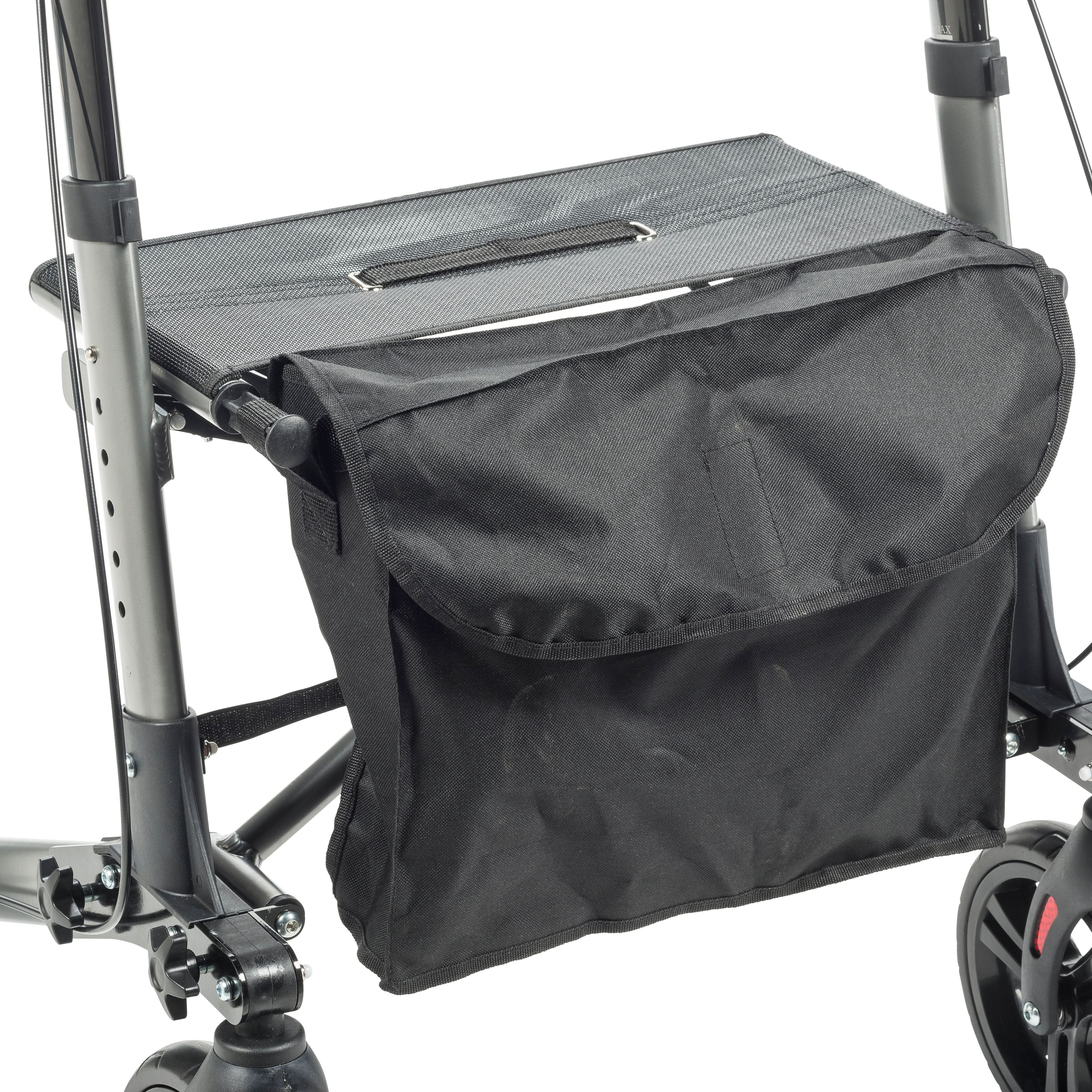 Drive Medical Compact Folding Rollator Rolling Walker, Grey/Black