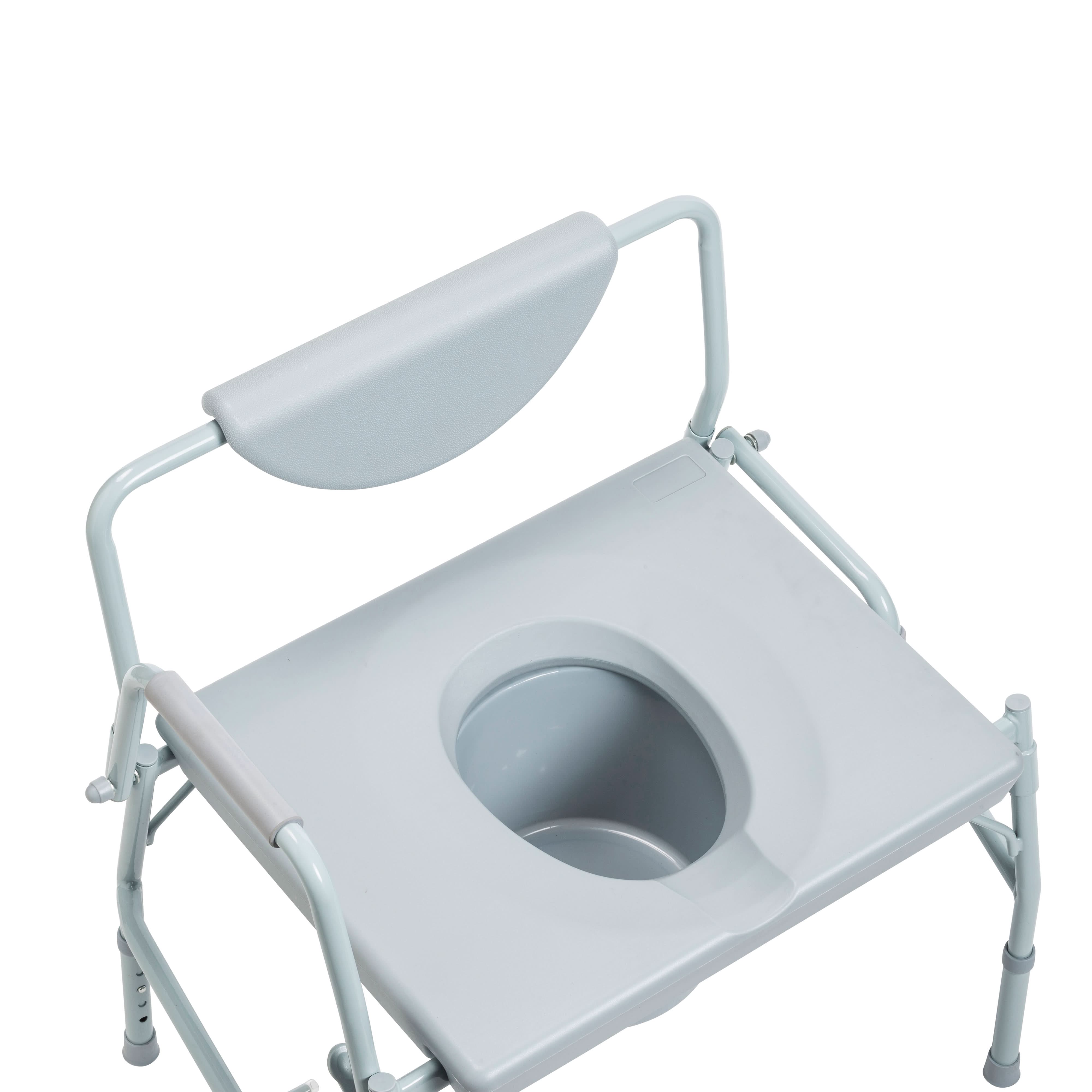 Drive Medical Bariatric Drop Arm Bedside Commode Chair