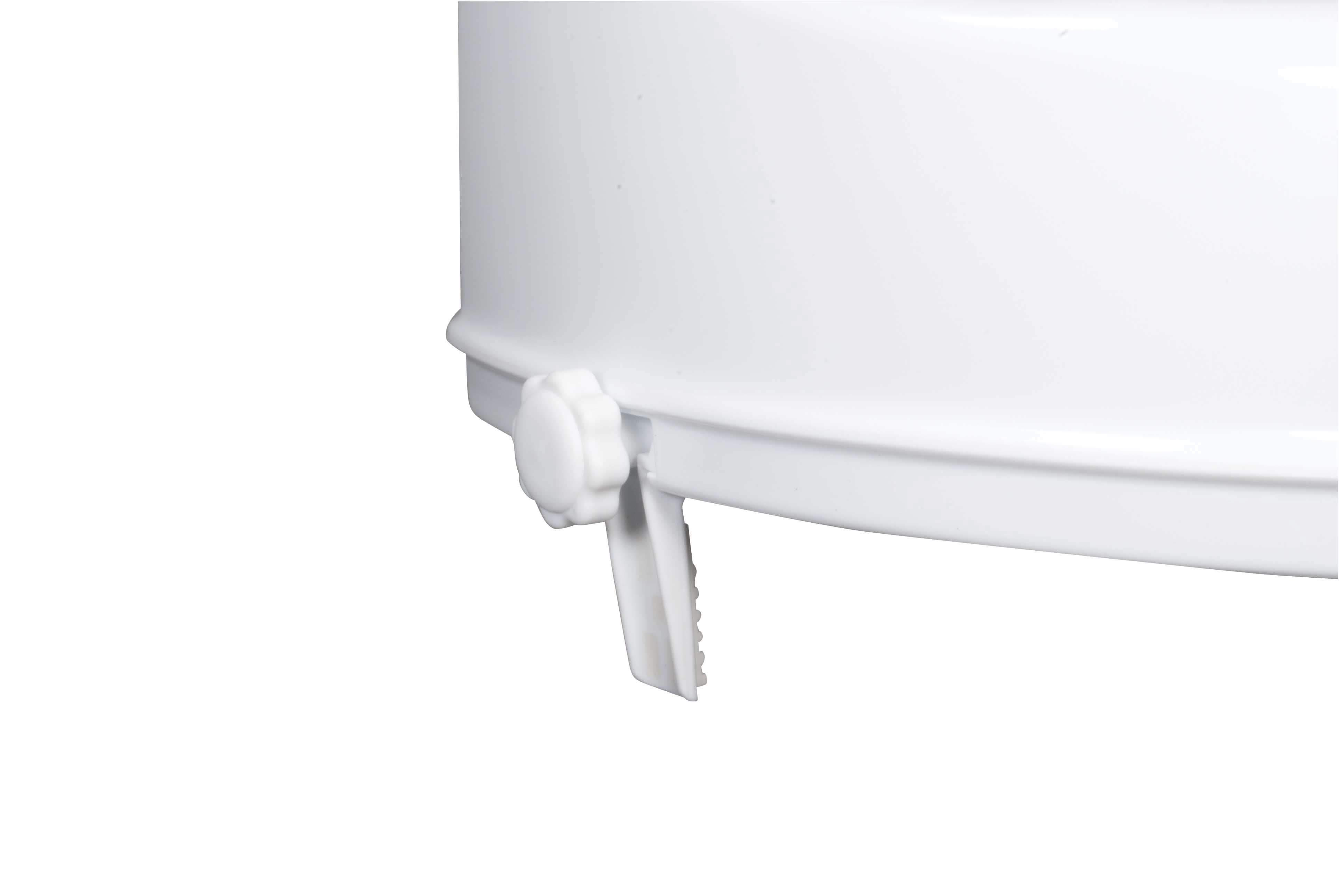 Drive Medical Raised Toilet Seat with Lock and Lid, Standard Seat