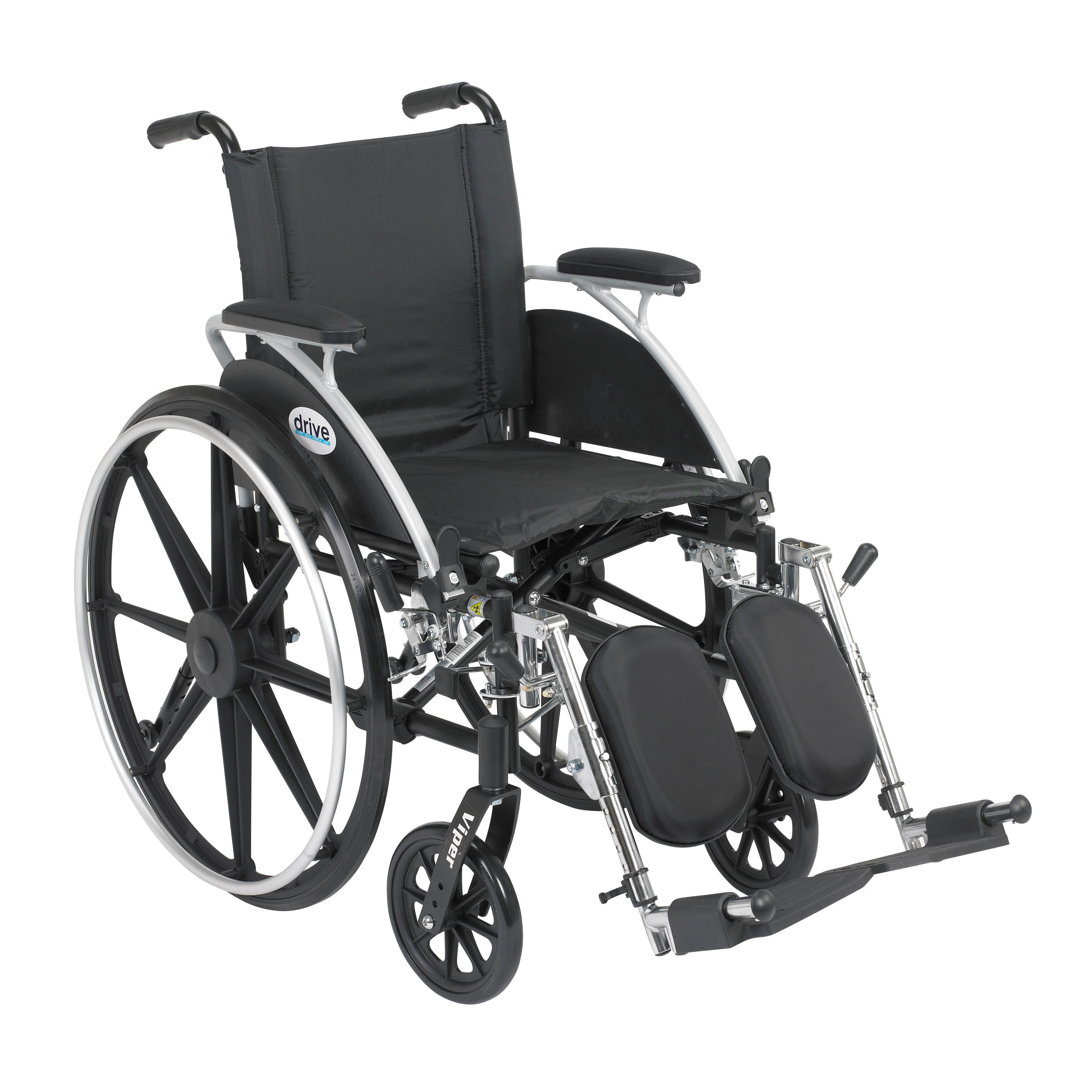Drive Medical Viper Wheelchair with Flip Back Removable Arms