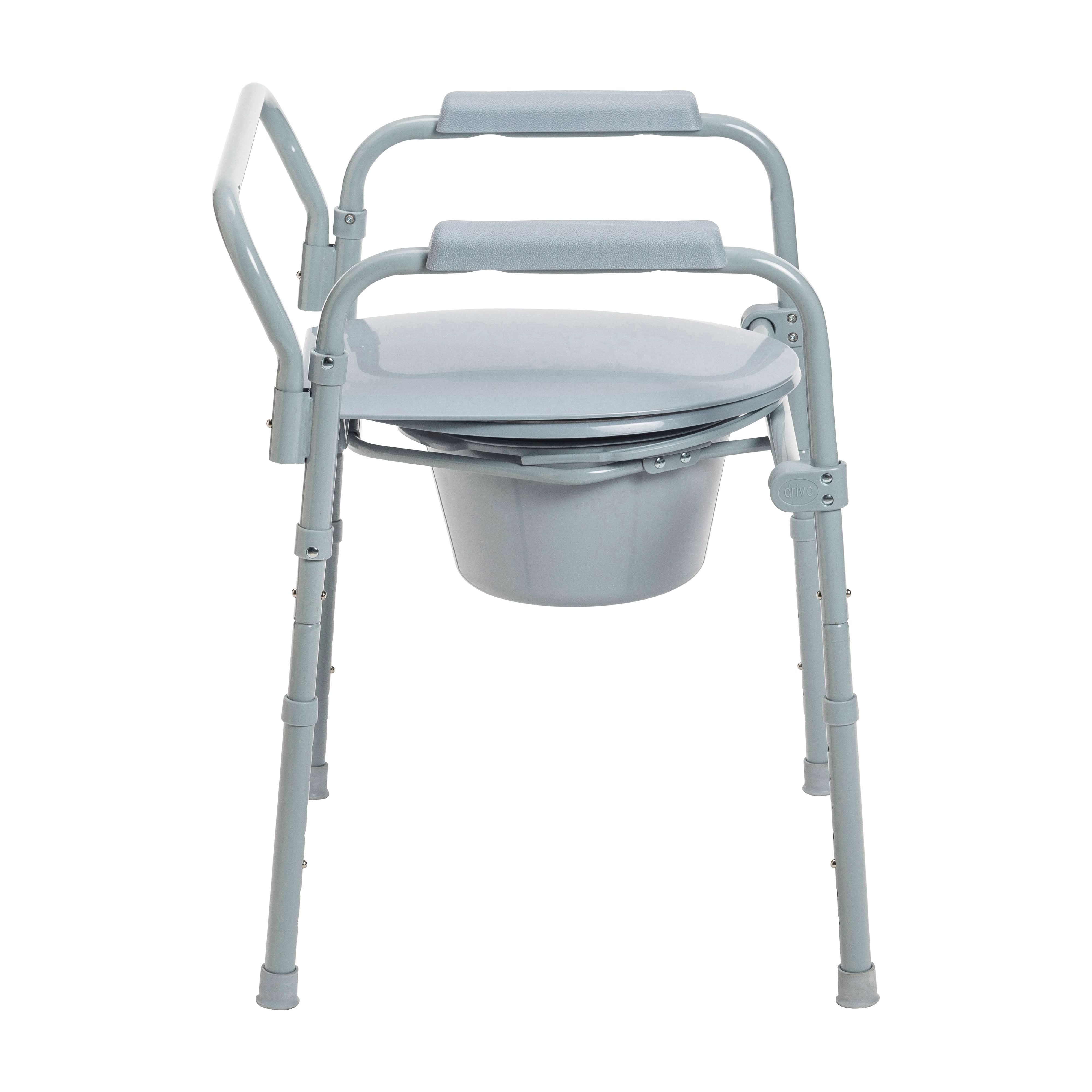 Drive Medical Steel Folding Frame Commode
