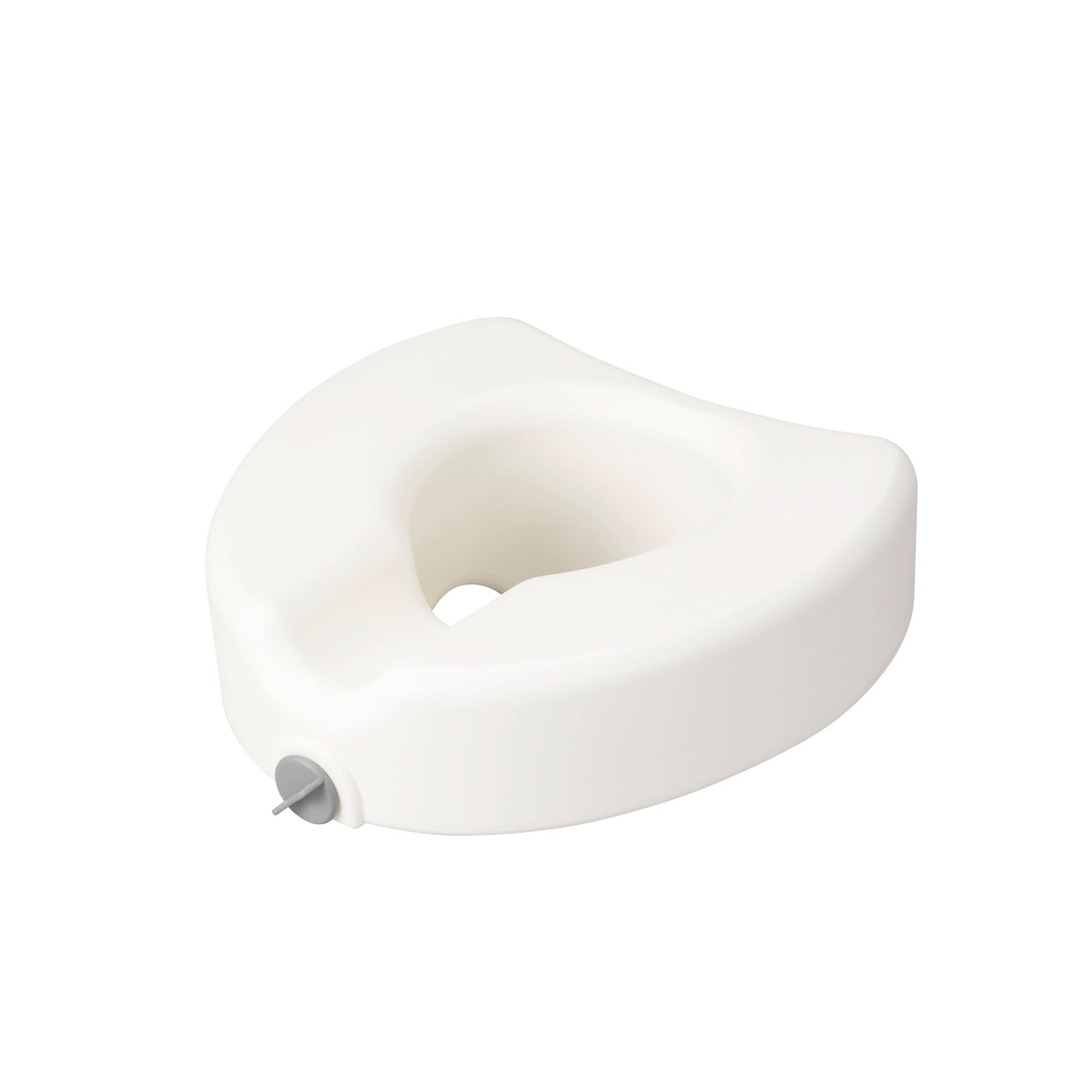 Drive Medical Premium Plastic Raised Toilet Seat with Lock, Elongated