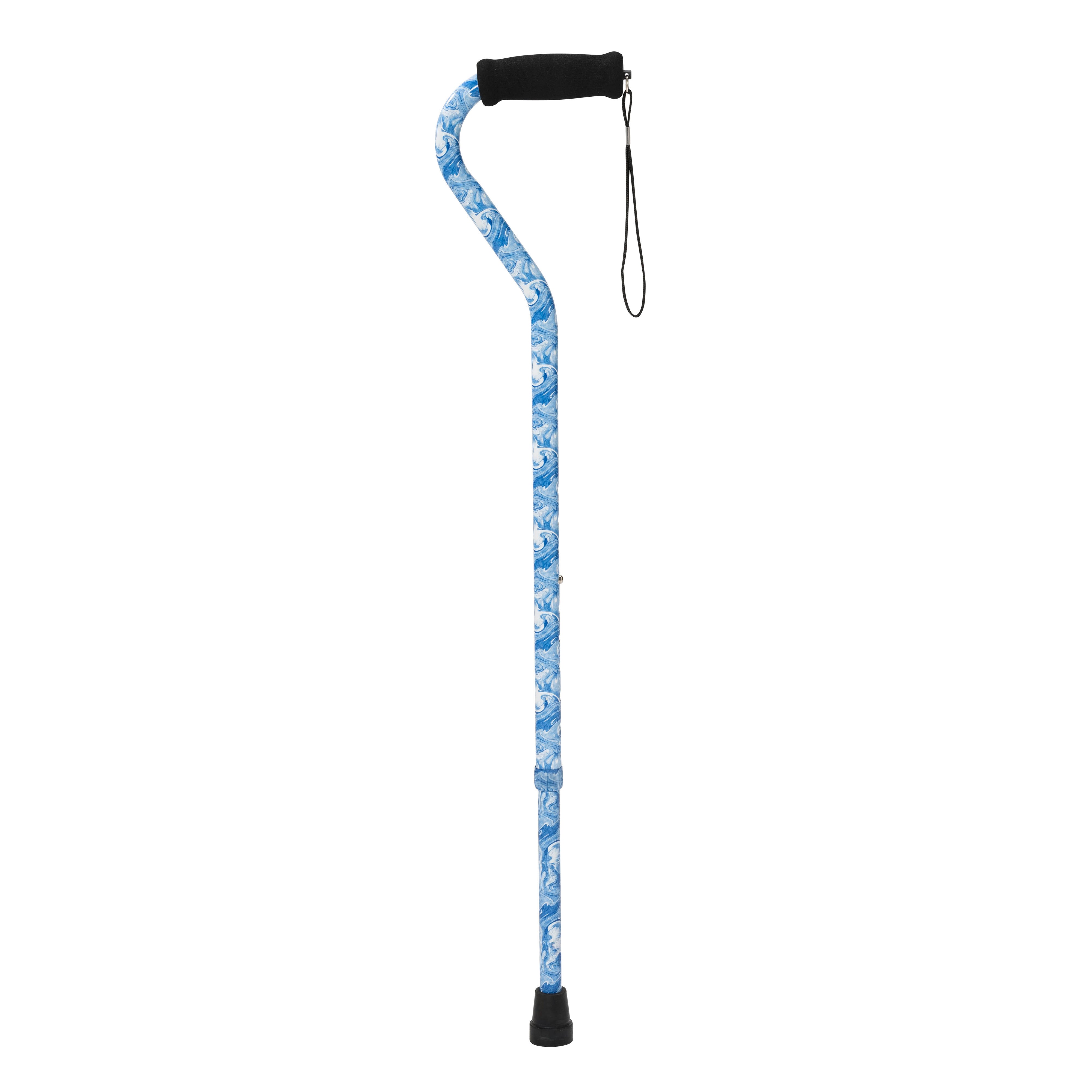 Drive Medical Foam Grip Offset Handle Walking Cane