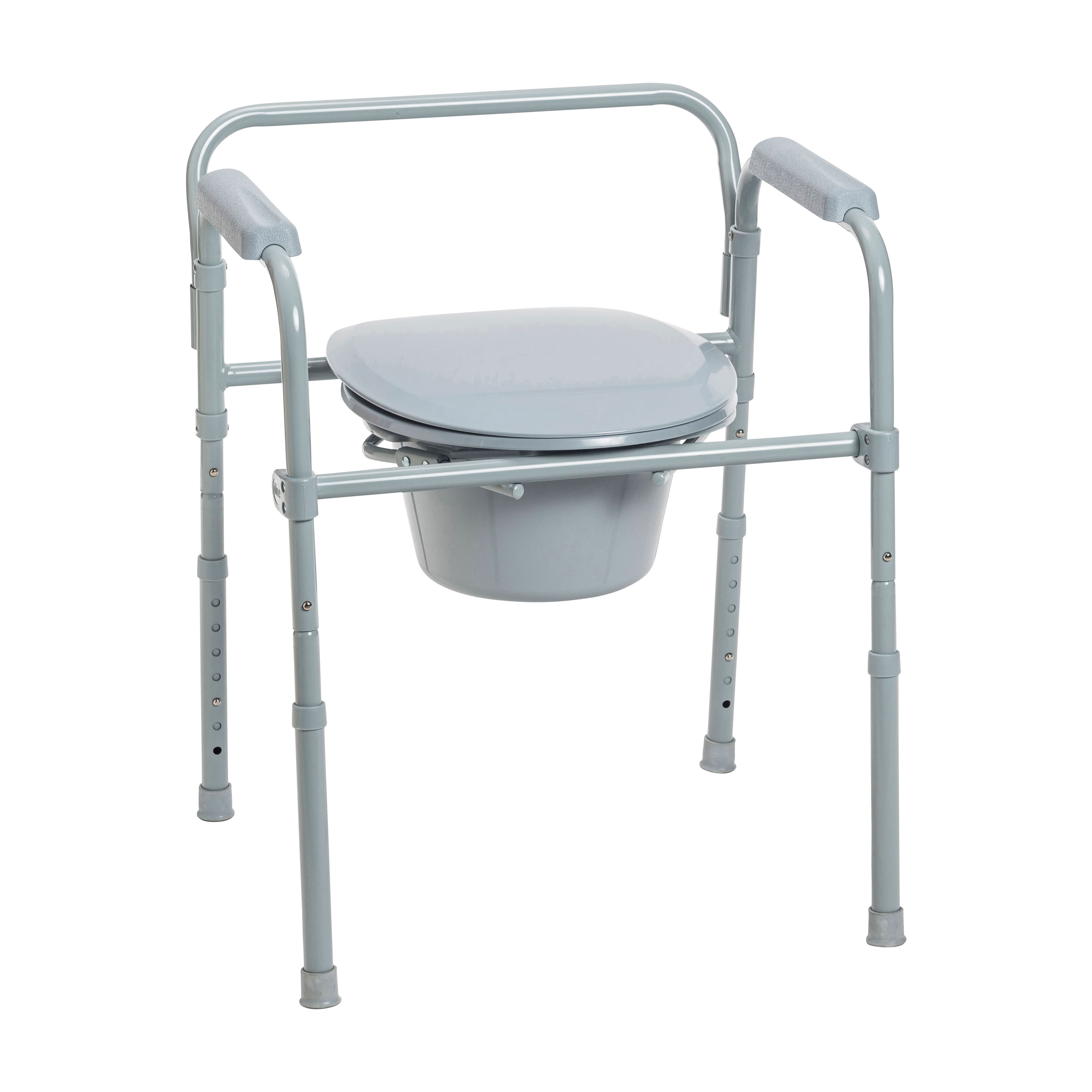 Drive Medical Steel Folding Frame Commode