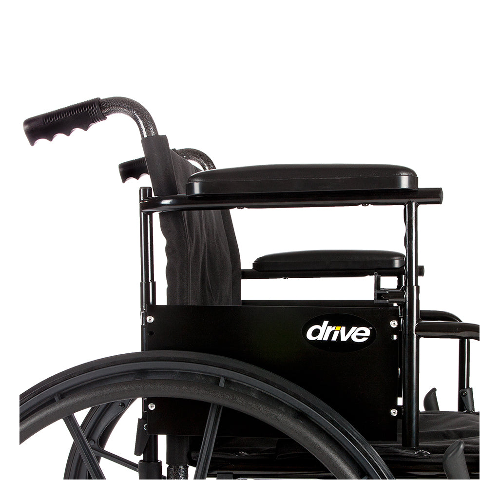 Drive Medical Cruiser X4 Lightweight Dual Axle Wheelchair with Adjustable Detatchable Arms