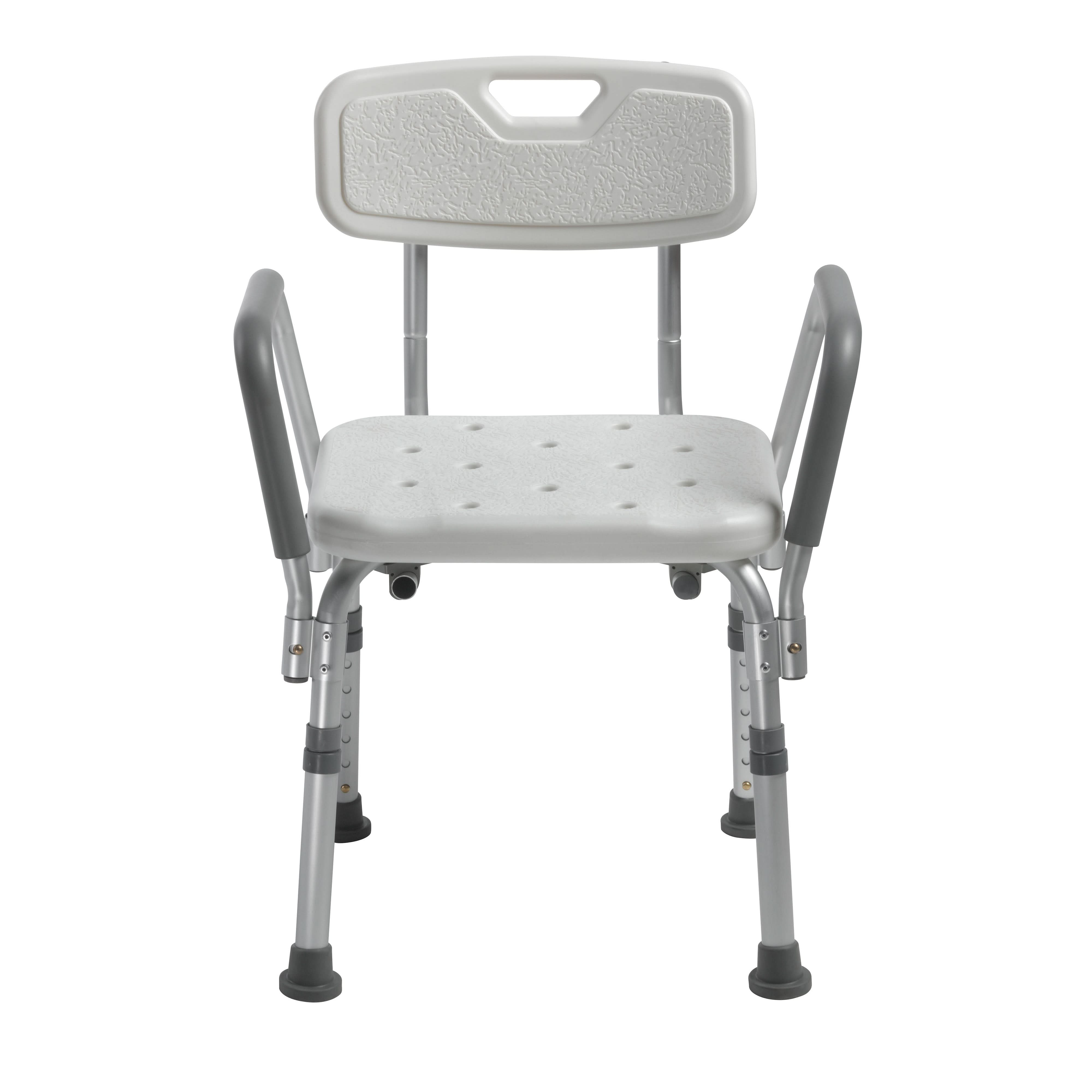 Drive Medical Knock Down Bath Bench with Back and Padded Arms