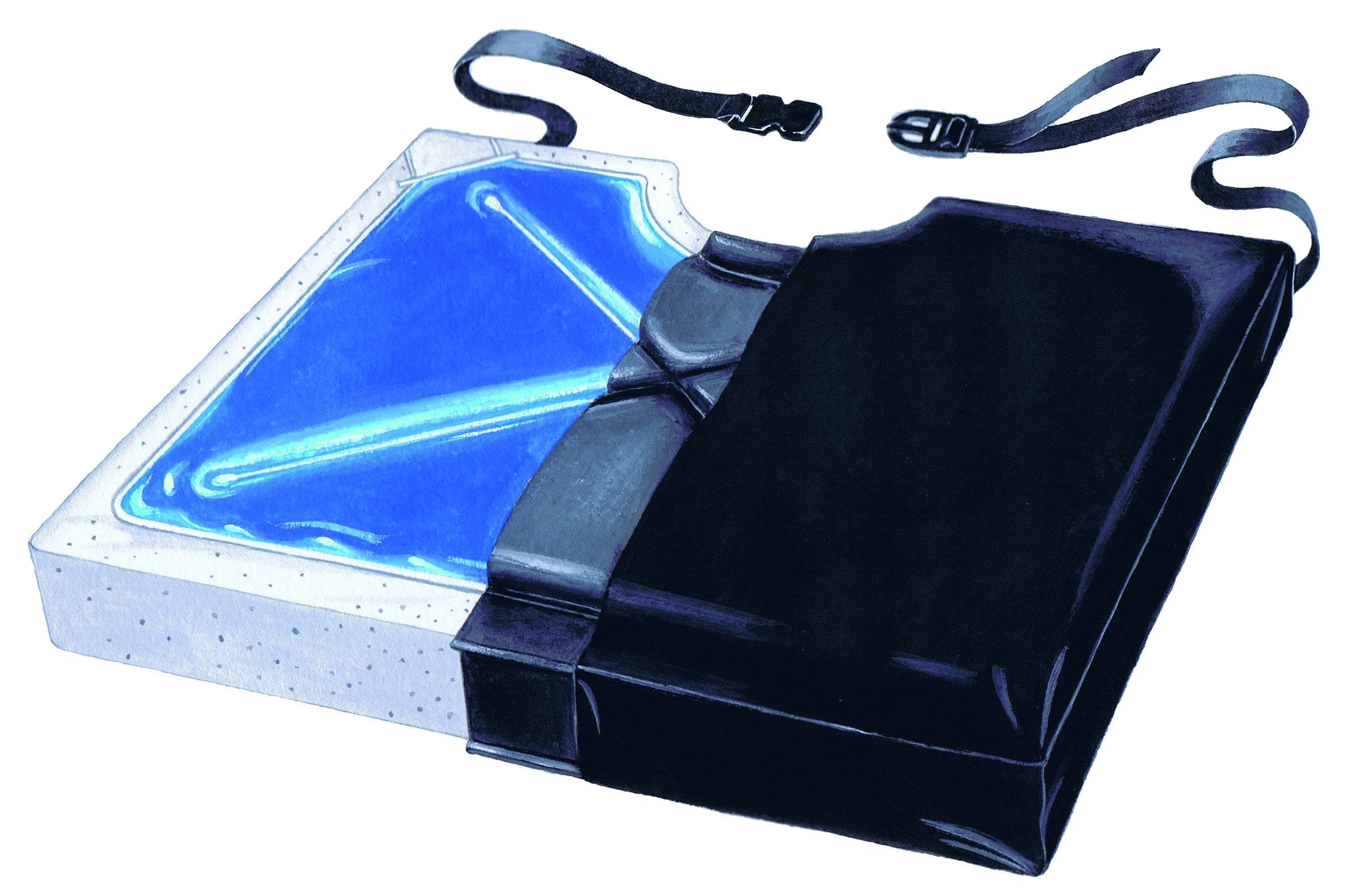 SkilCare SkilCare Gel-Foam 16" Vinyl X-Cushion, w/Coccyx Cutout w/LSI Cover