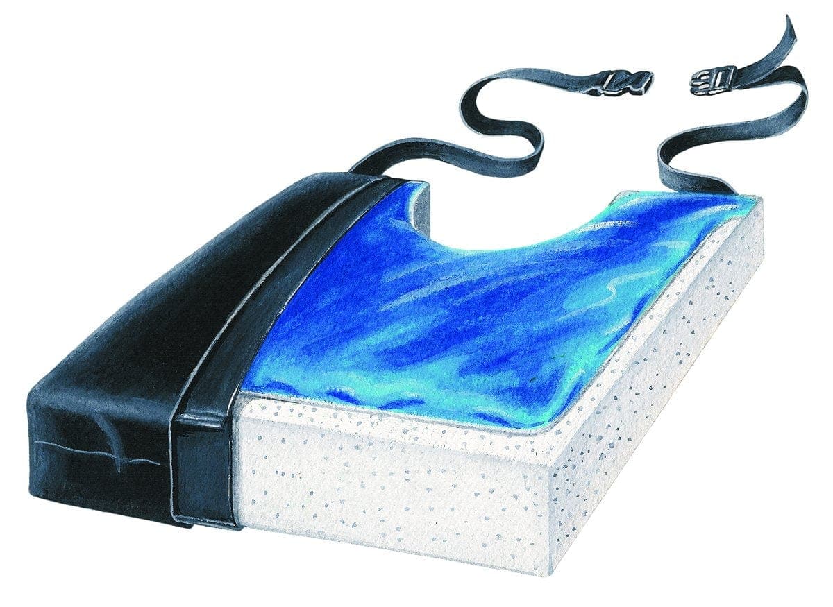 SkilCare SkilCare Gel-Foam 20" Cushion with Coccyx Cutout & LSI Cover