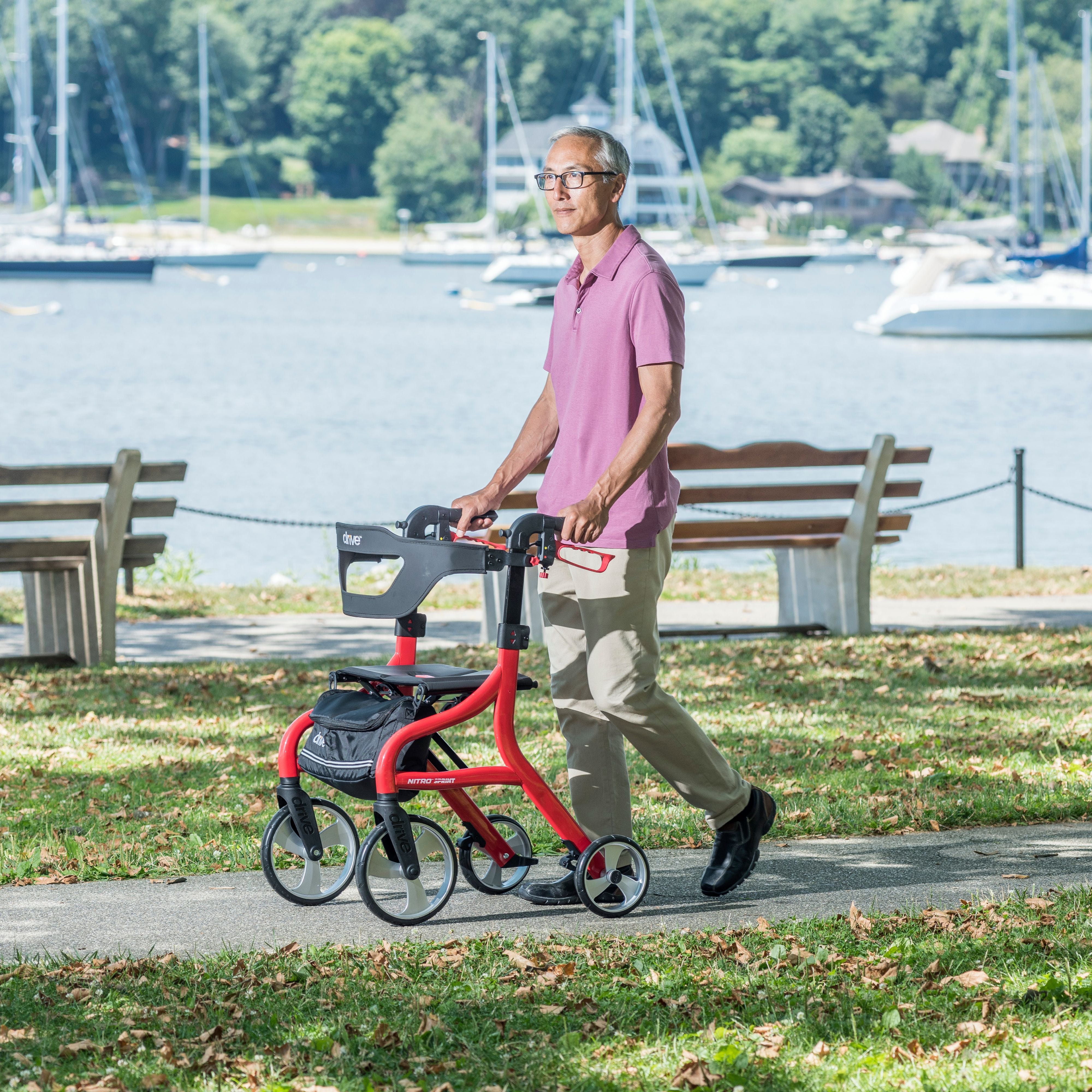 Drive Medical Nitro Sprint Rollator Rolling Walker
