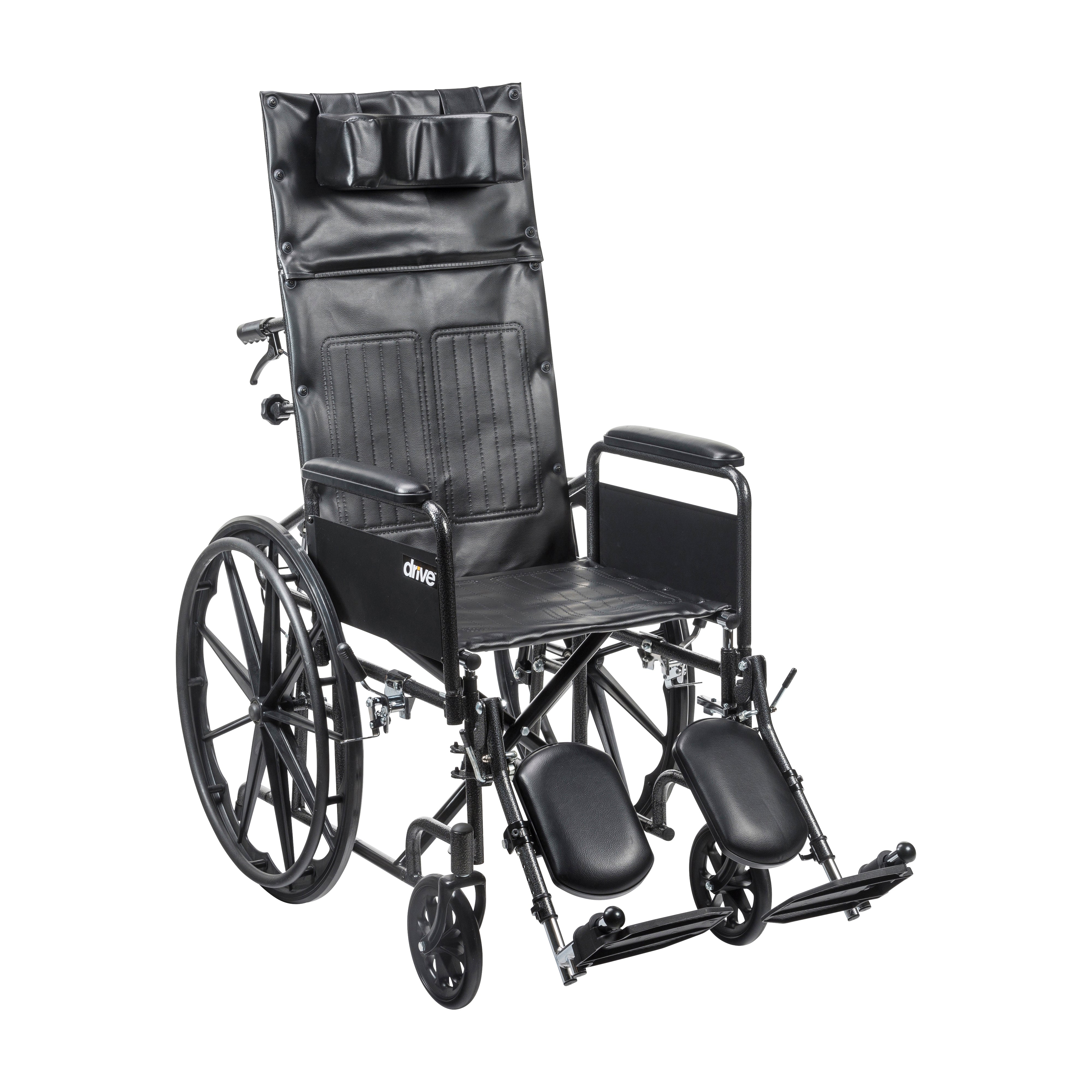 Drive Medical Silver Sport Full-Reclining Wheelchair