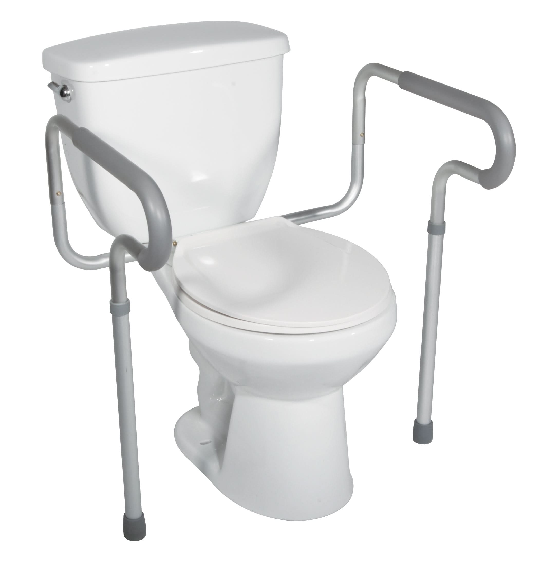 Drive Medical Toilet Safety Frame with Padded Armrests