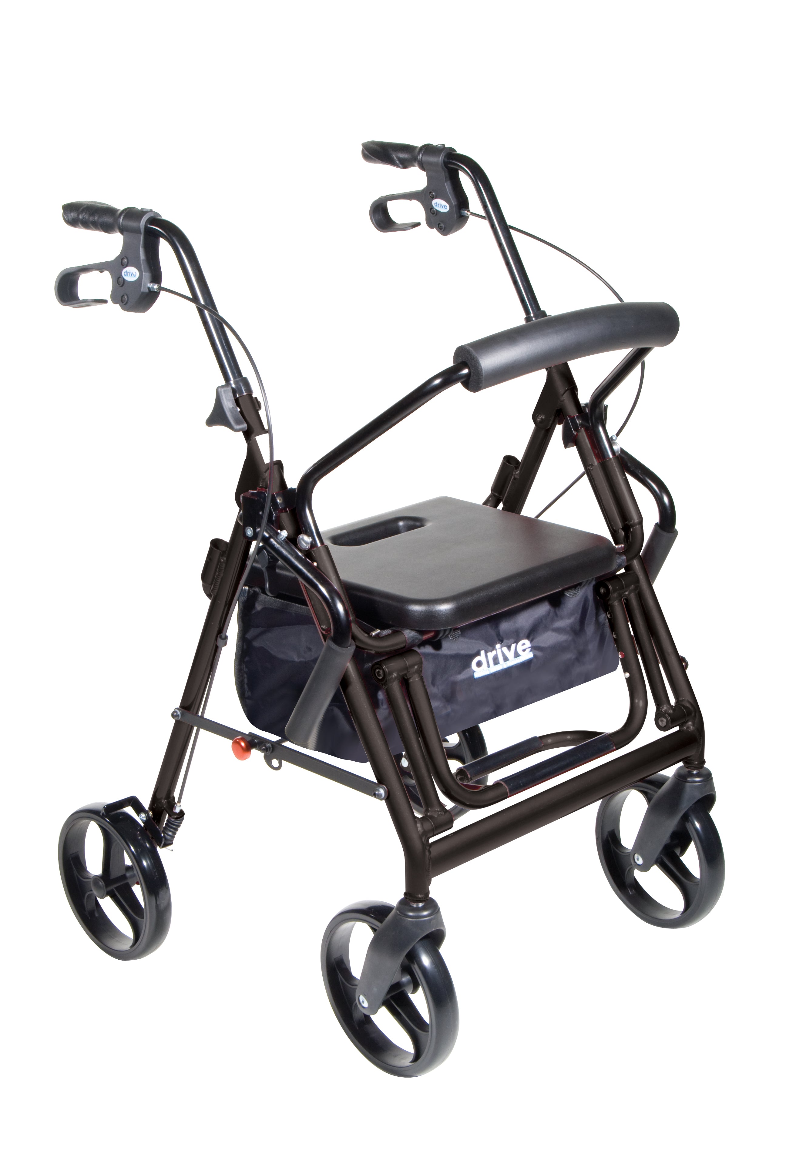 Drive Medical Duet Dual Function Transport Wheelchair Rollator Rolling Walker