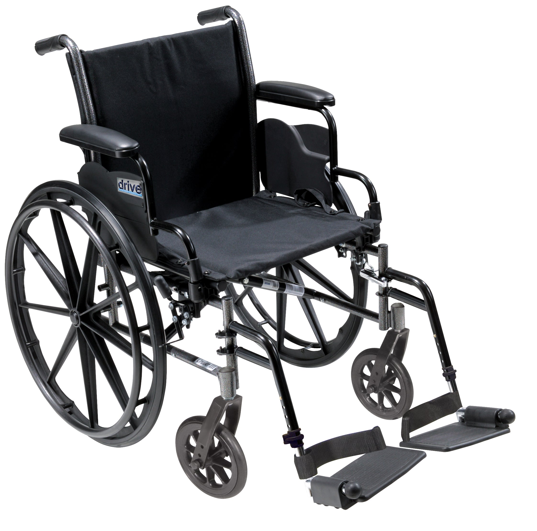 Drive Medical Cruiser III Light Weight Wheelchair with Flip Back Removable Arms