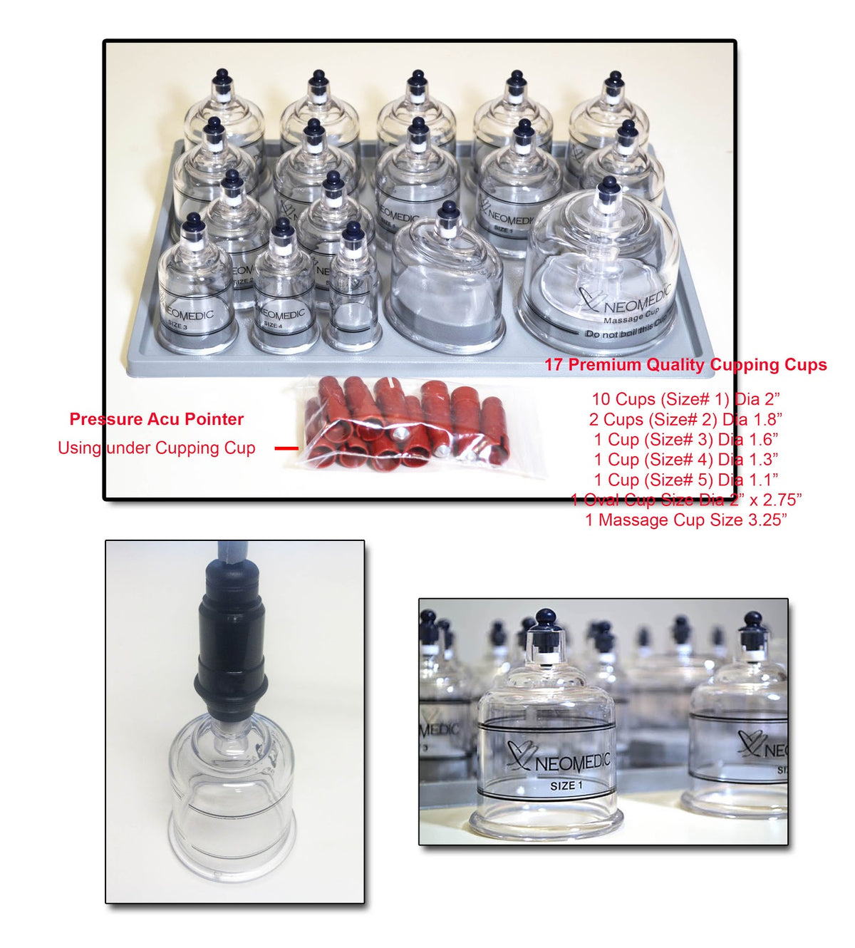 Neomedic PROFESSIONAL CUPPING SET