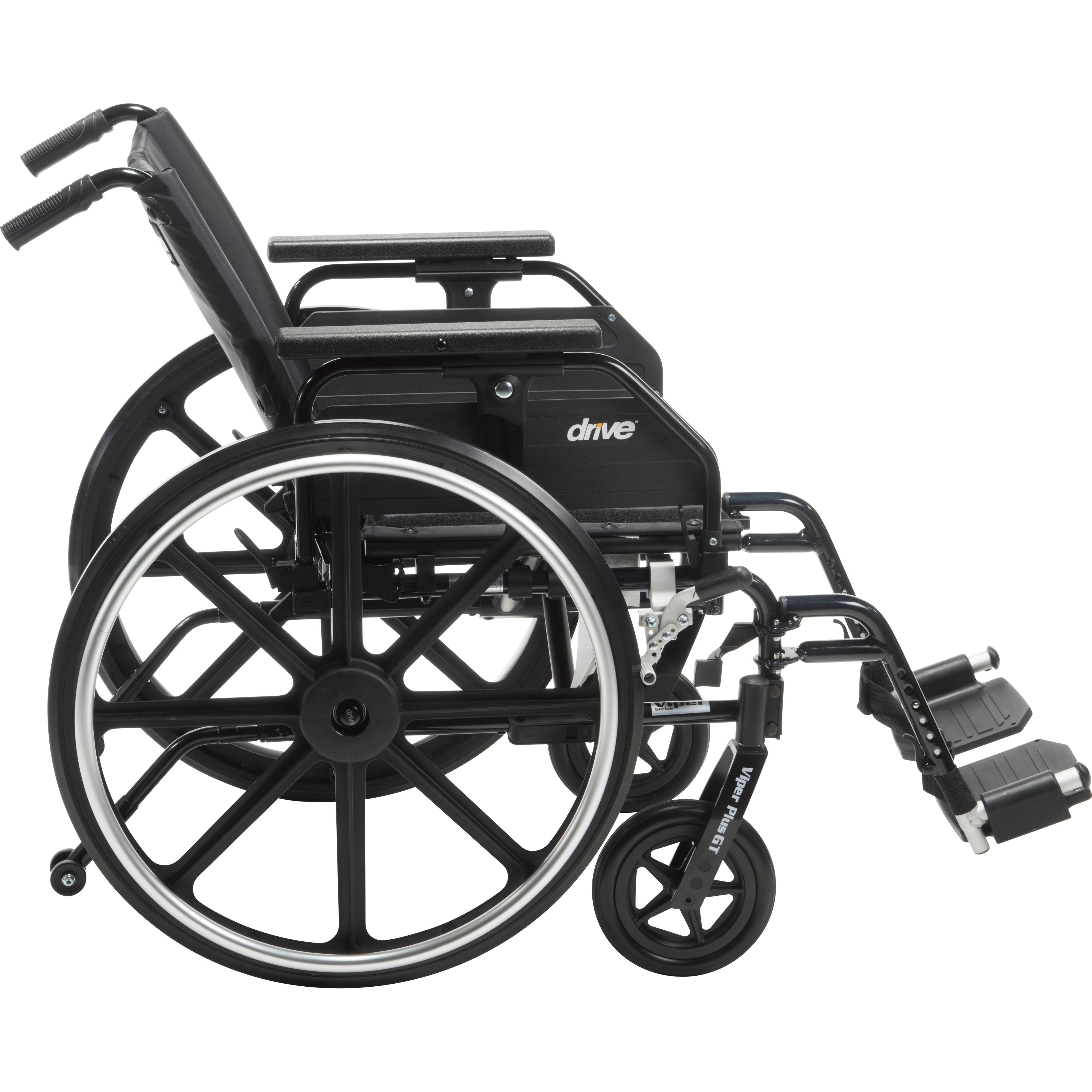 Drive Medical Viper Plus GT Wheelchair with Universal Armrests