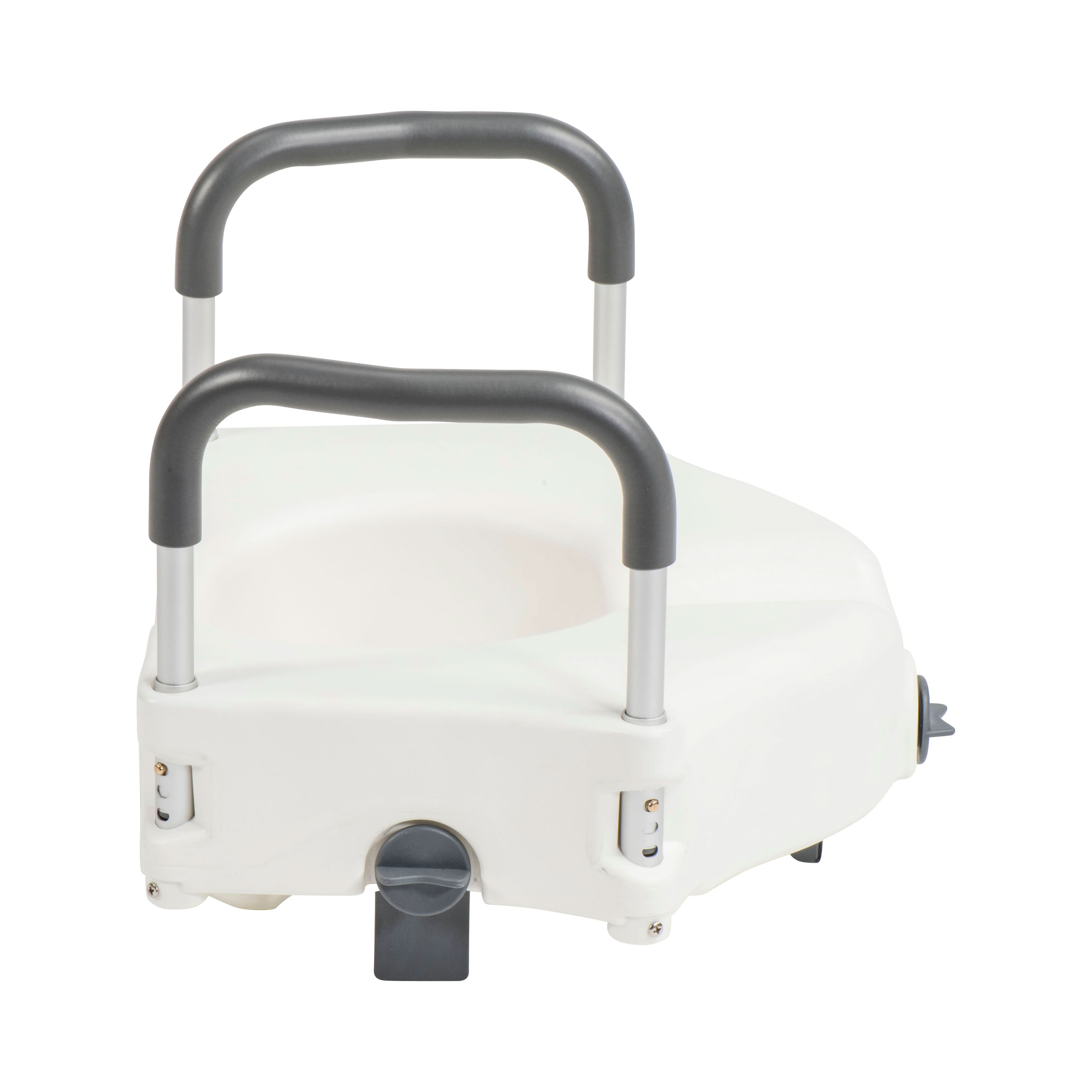 Drive Medical PreserveTech Secure Lock Raised Toilet Seat, 5" Height
