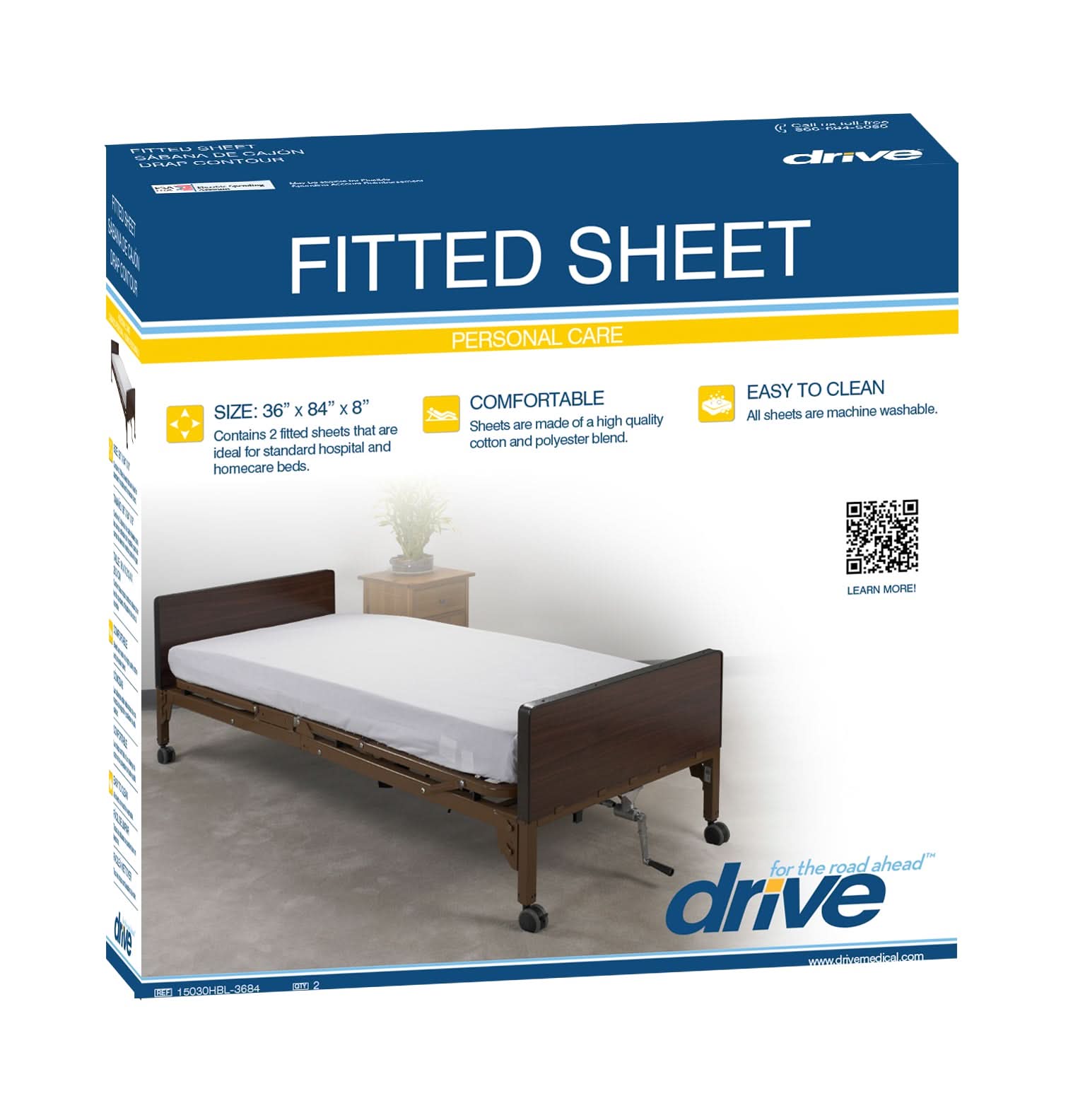 Drive Medical Hospital Bed Fitted Sheets