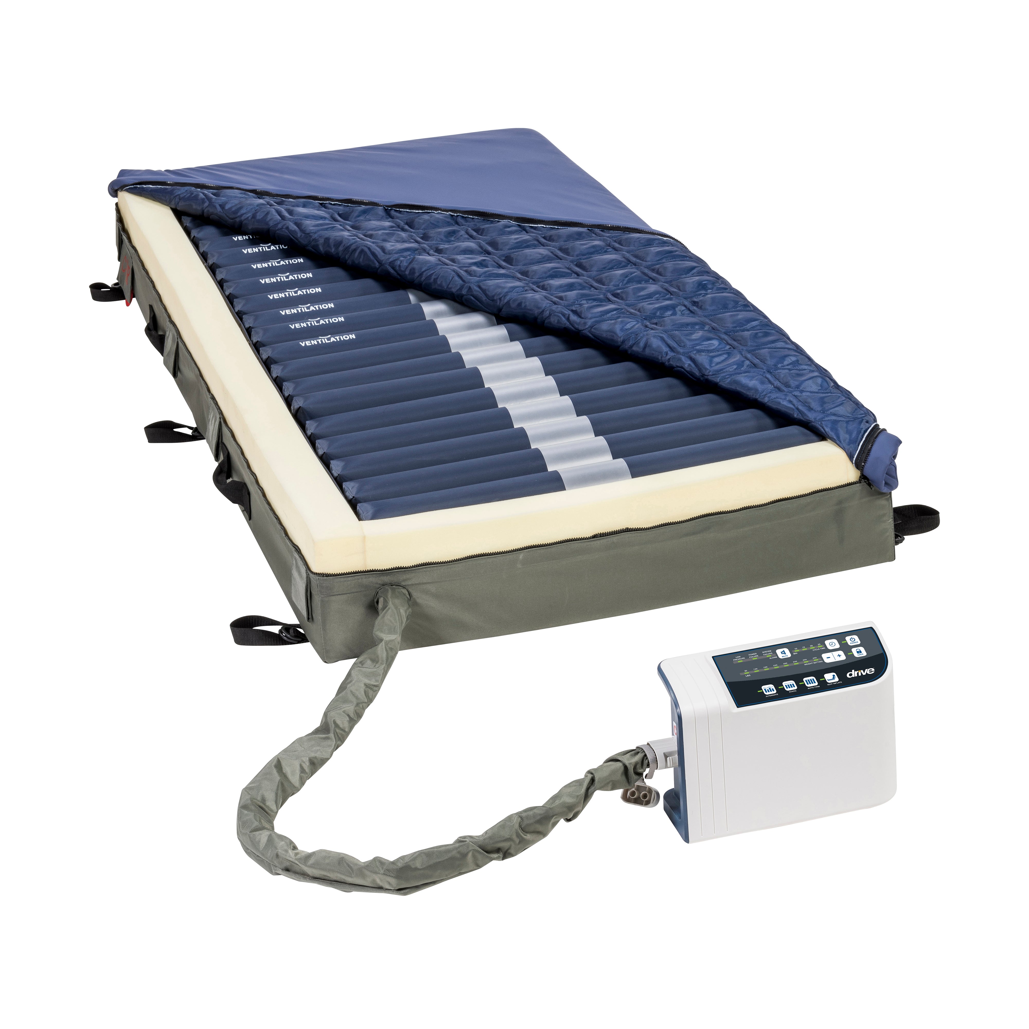 Drive Medical Med-Aire Edge Alternating Pressure & Low Air Loss Mattress Replacement System