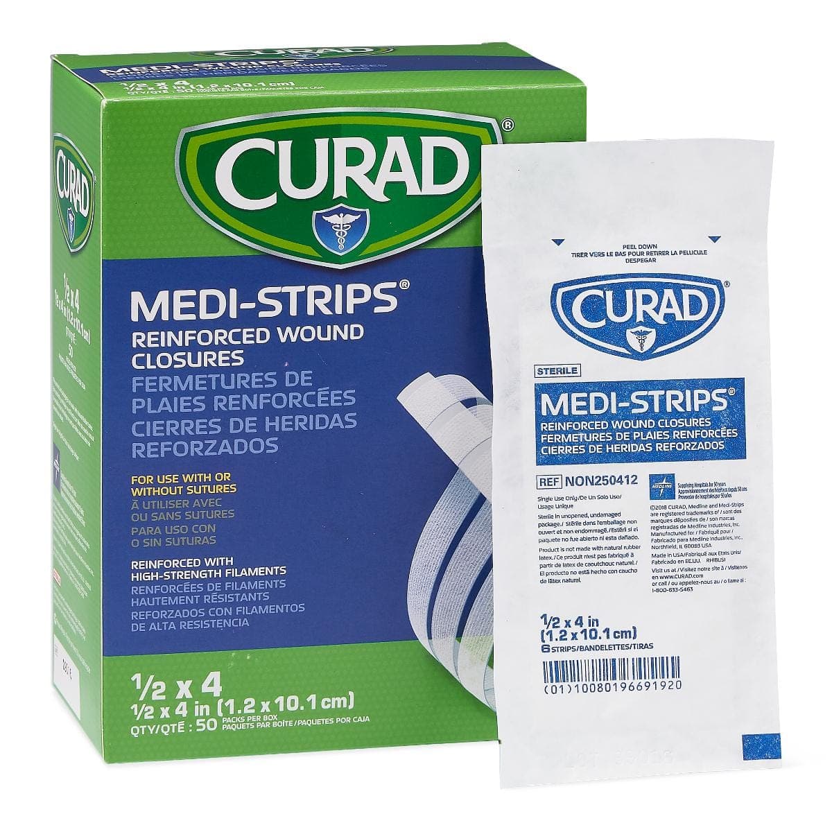 Medline Medline CURAD Medi-Strip Reinforced Wound Closures NON250412Z