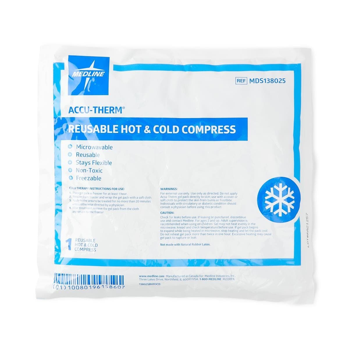 Medline Medline Accu-Therm Hot/Cold Gel Packs MDS138025