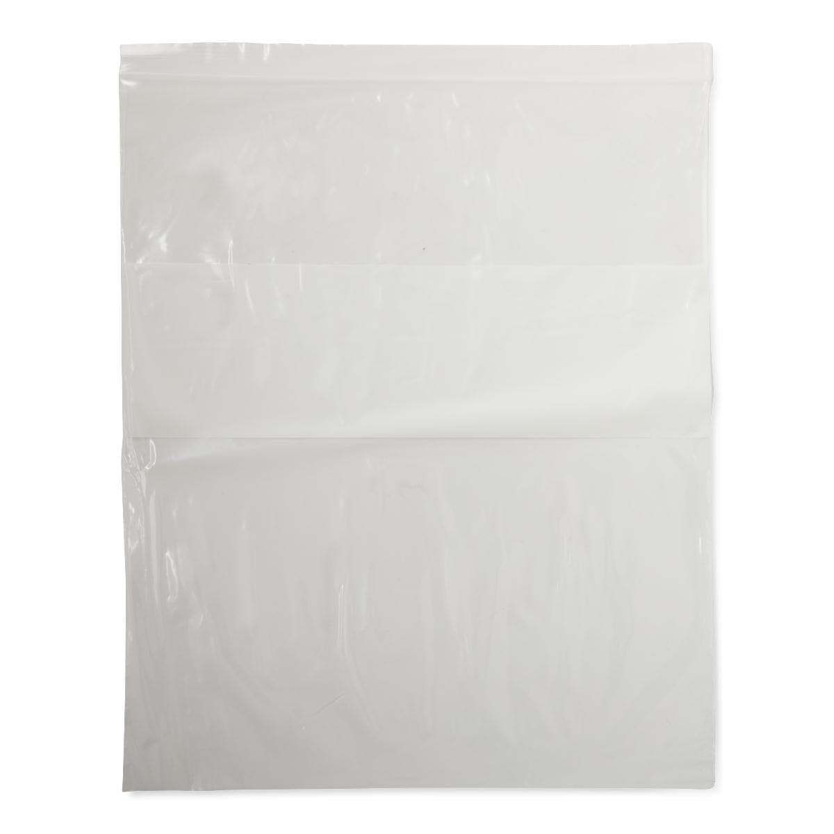 Medline Medline Plastic Zip Closure Bags with White Write-On Block NONZIP1012Z