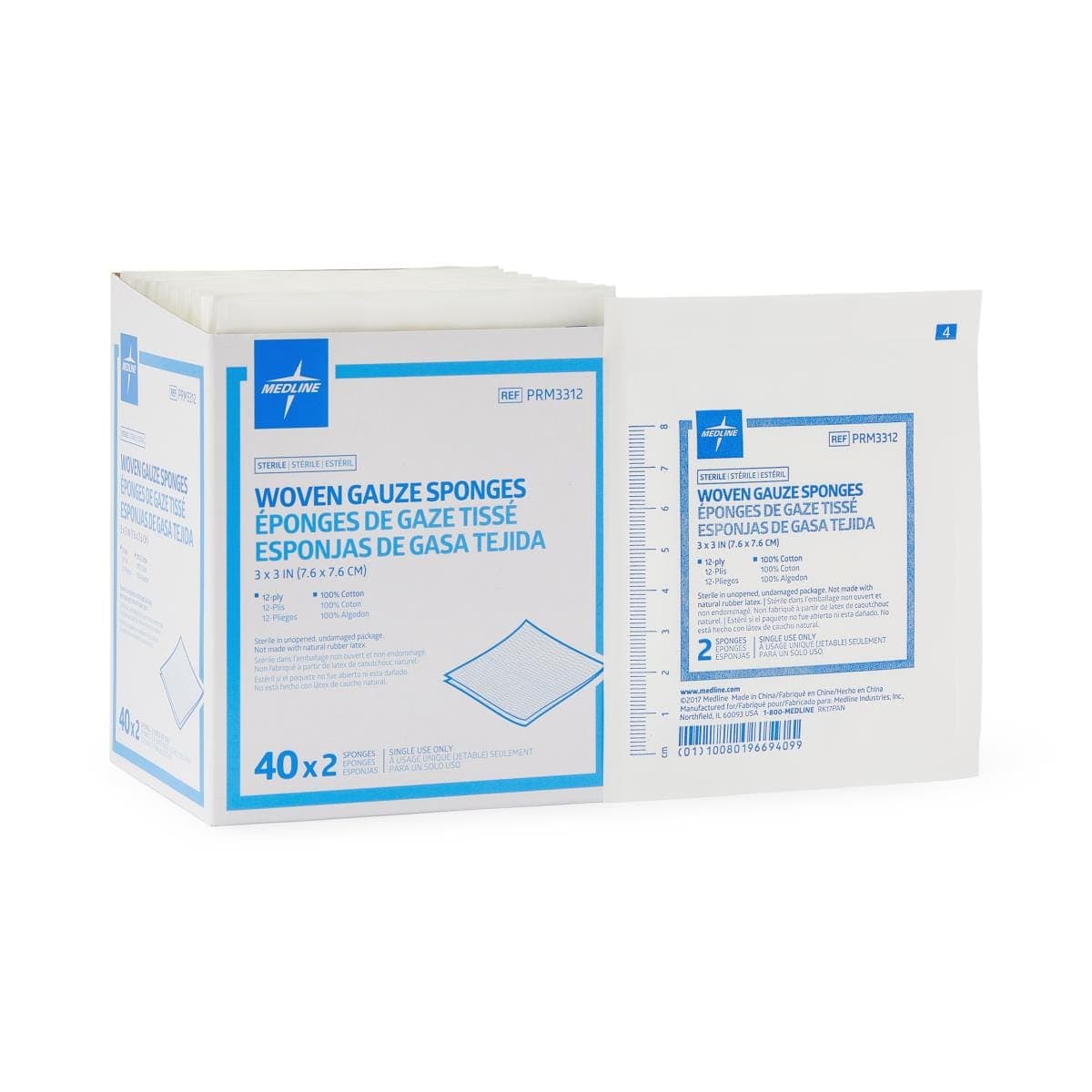 Medline Medline Sterile Woven Gauze Sponges PRM3312Z