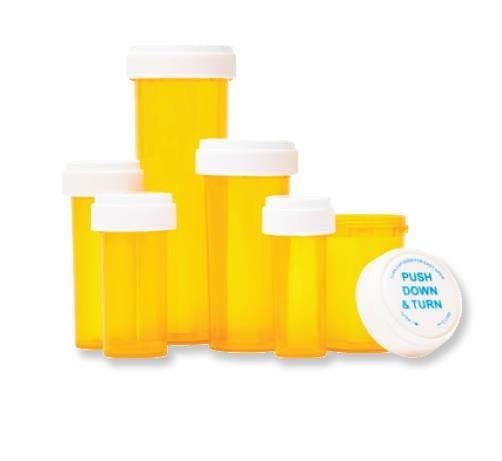 Medline Medline Amber Prescription Vials with Reversible Cap NONPHAR2013