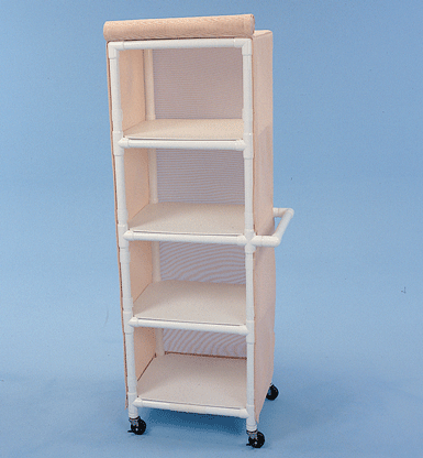 Healthline Four Shelf Cart, 24″ x 20″ Shelves