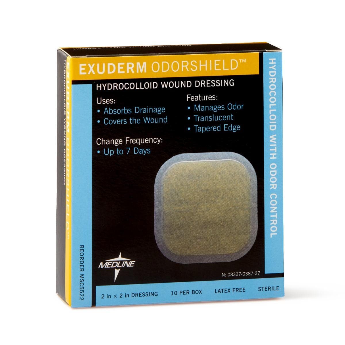 Medline Medline Exuderm Odorshield Hydrocolloid Wound Dressings MSC5522