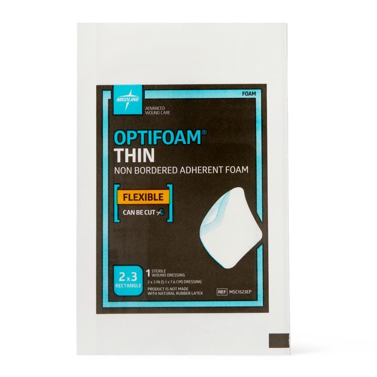 Medline Medline Optifoam Thin Adhesive Foam Dressings MSC1523EPH