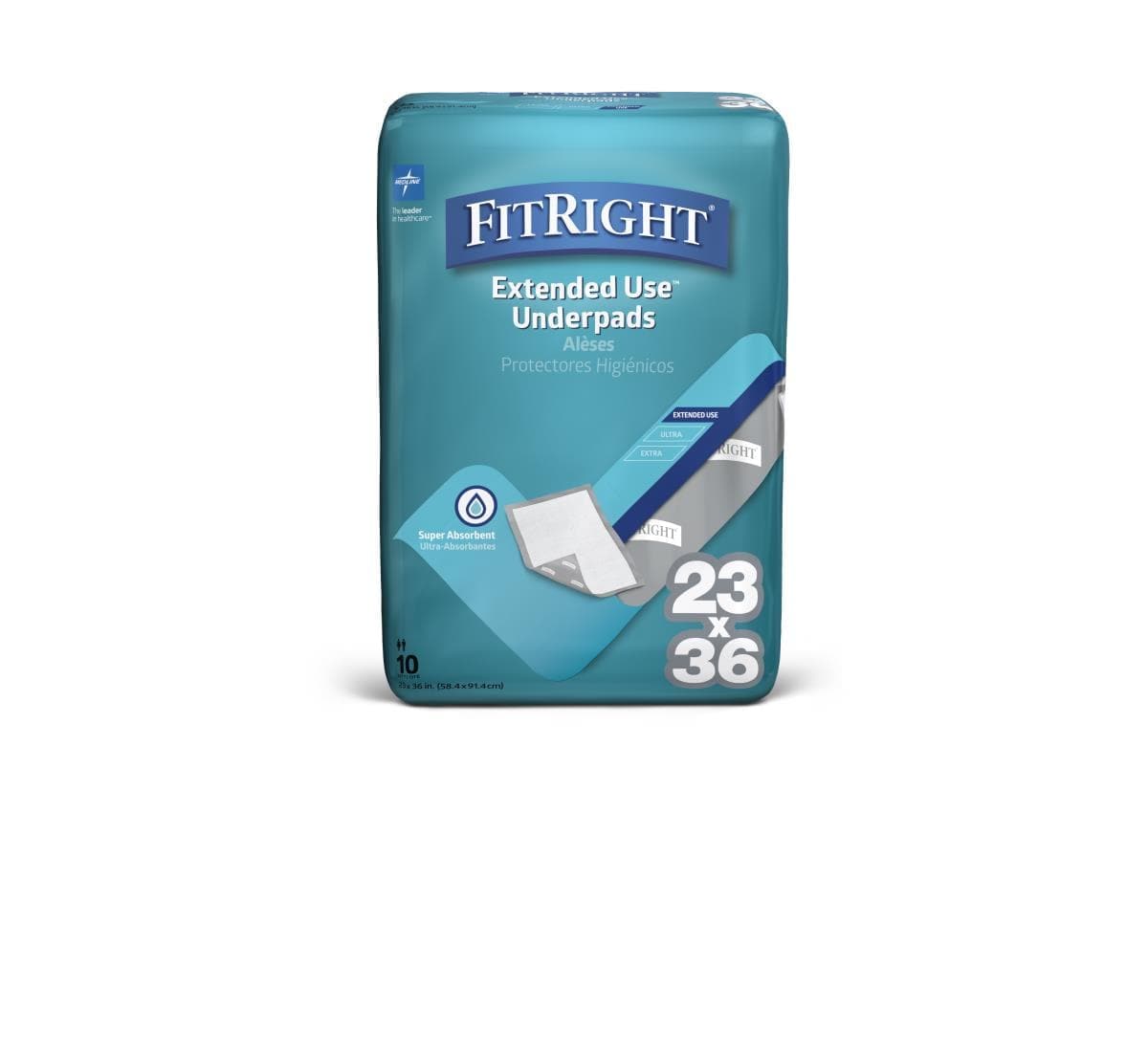 Medline Medline FitRight Extended-Use Premium Underpads FPU2336