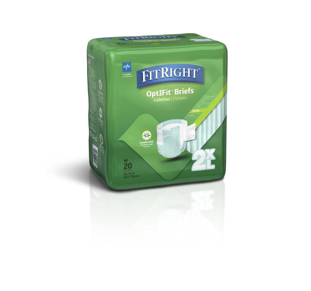 Medline Medline FitRight Extra Incontinence Briefs FITEXTRAXXLZ