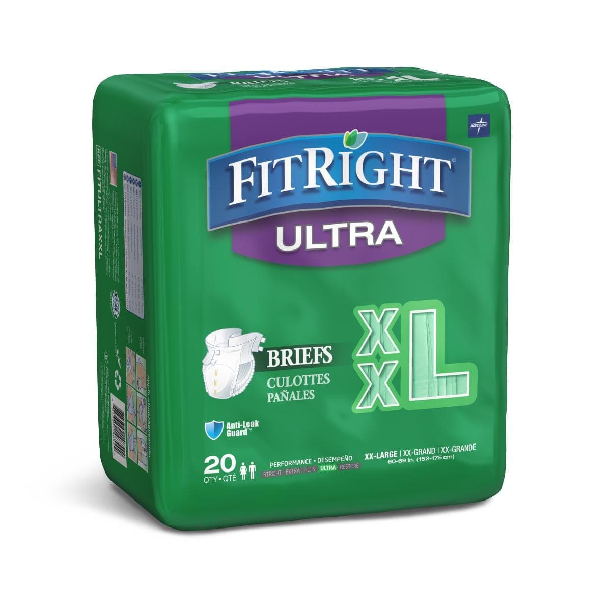 Medline Medline FitRight Ultra Incontinence Briefs FITULTRAXXLZ