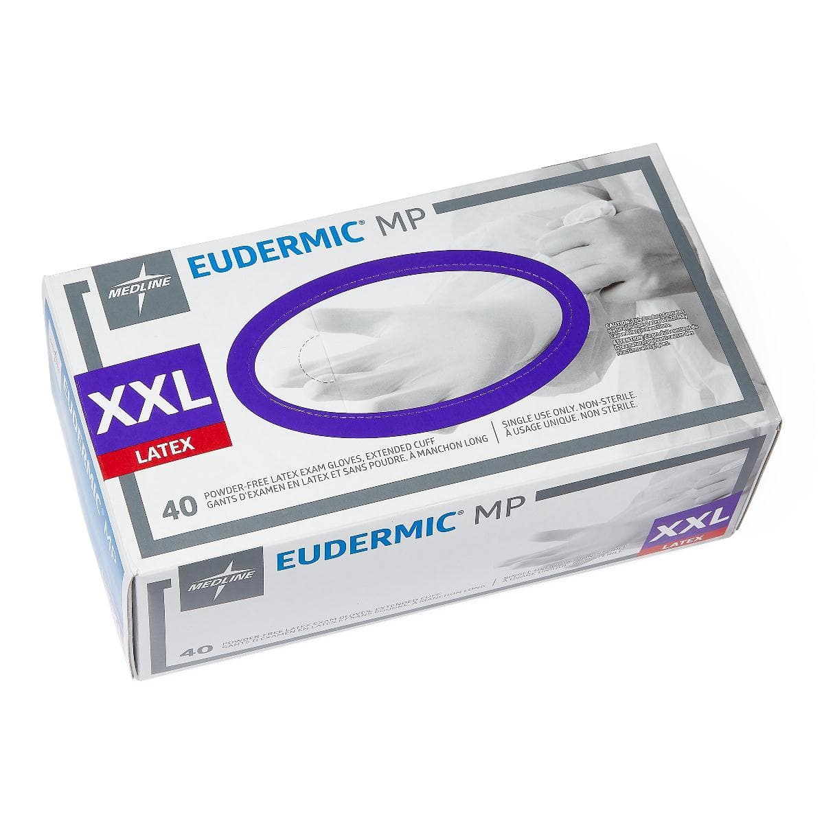 Medline Medline Eudermic MP High-Risk Powder-Free Latex Exam Gloves 485605