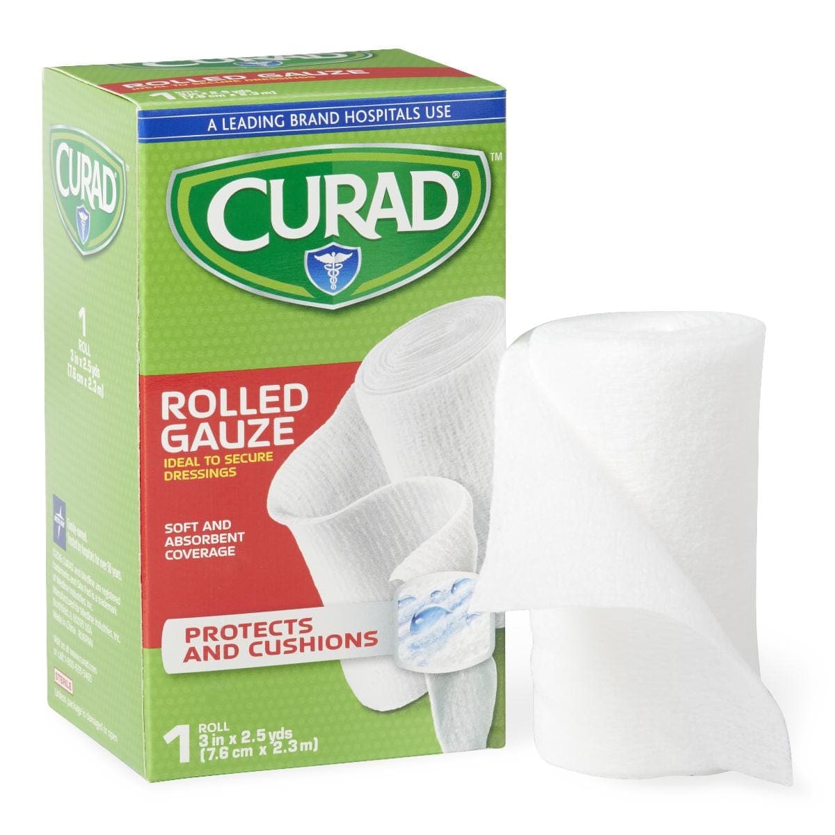 Medline Medline CURAD Stretch Rolled Gauze CUR48143RB