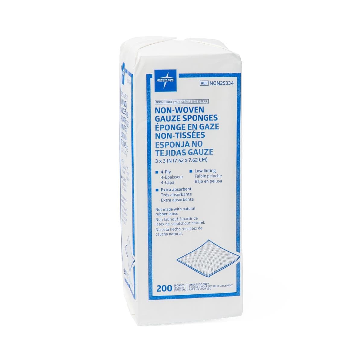 Medline Medline Standard Nonsterile Nonwoven Gauze Sponges NON25334Z