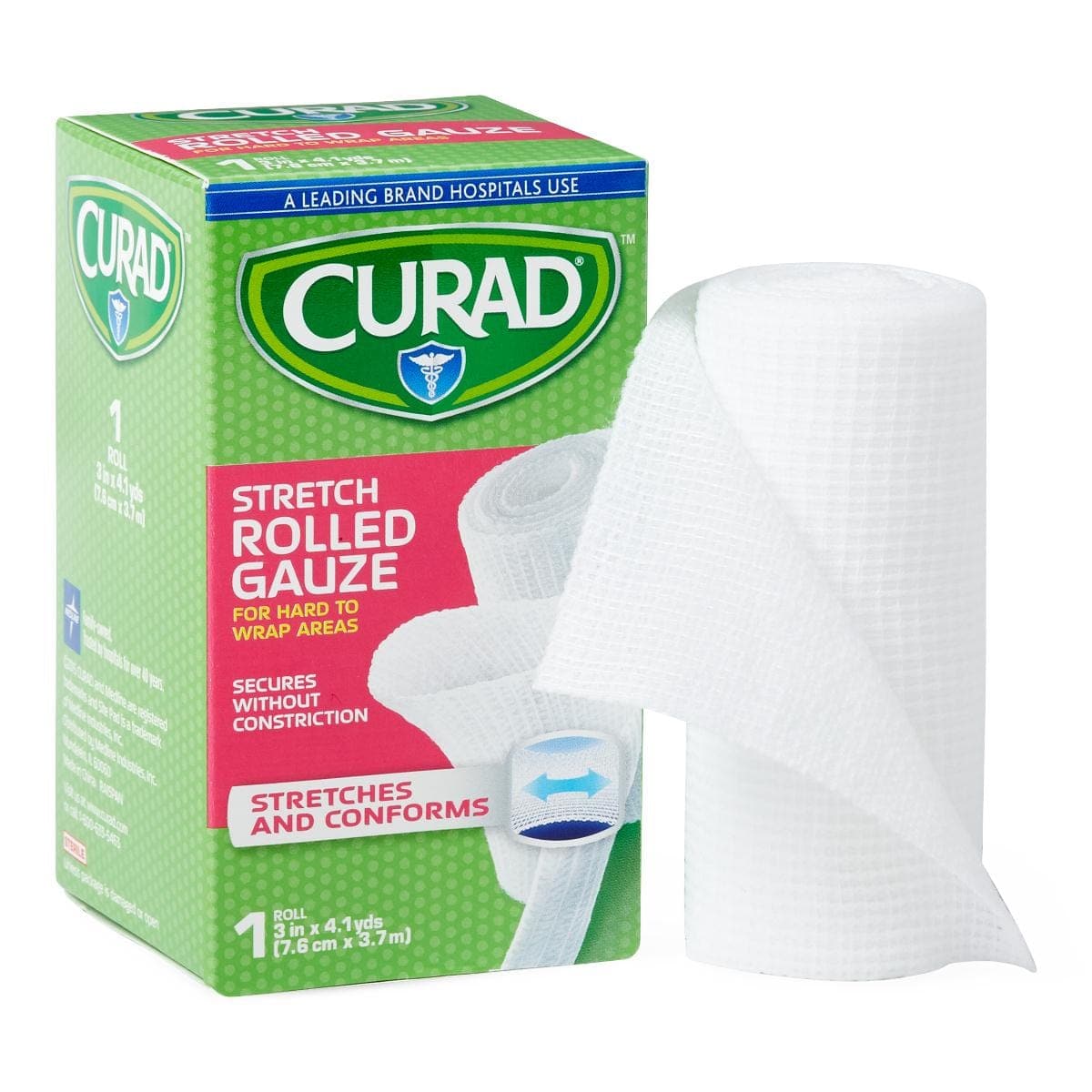 Medline Medline CURAD Stretch Rolled Gauze CUR47143RB