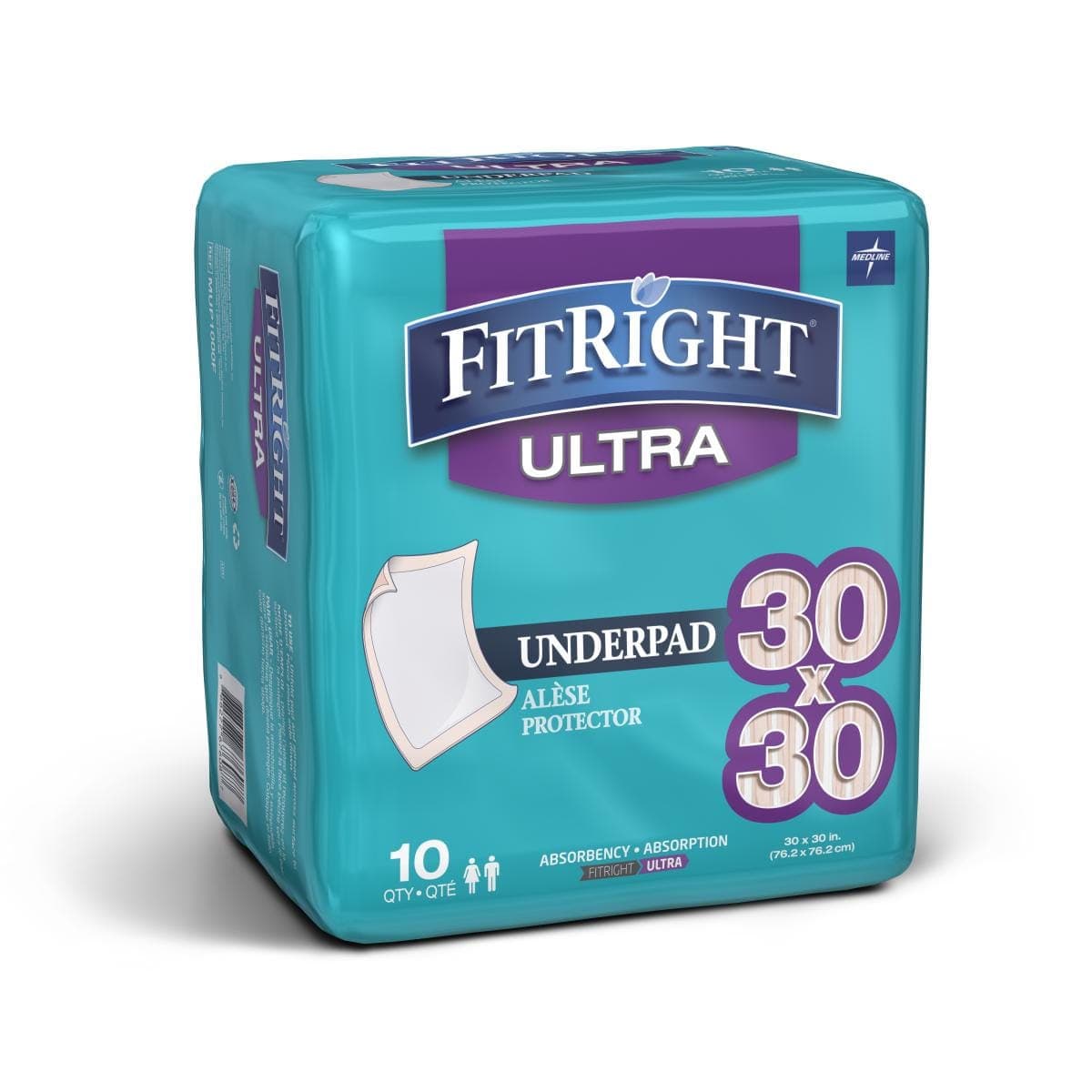 Medline Medline FitRight Underpads MUP1000FZ