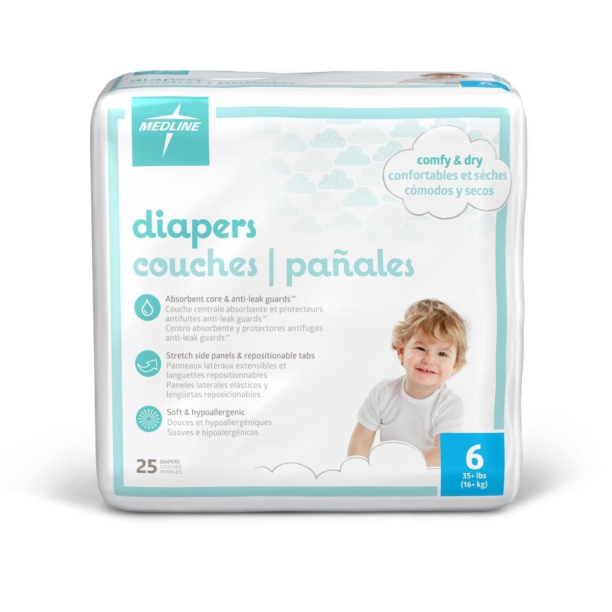 Medline Medline Disposable Baby Diapers MBD2006Z