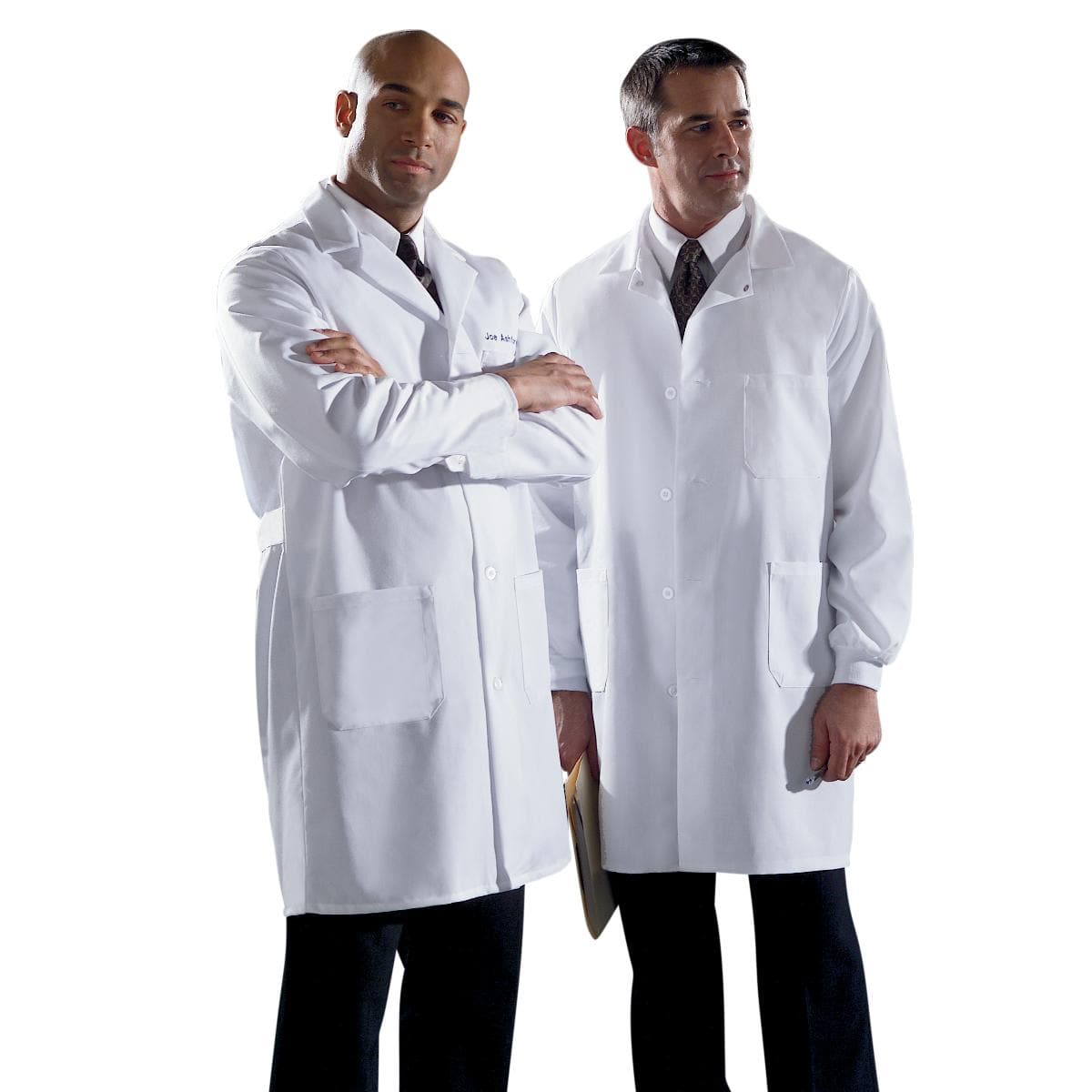 Medline Medline Unisex/Men's Staff Length Lab Coats MDT12WHT36E