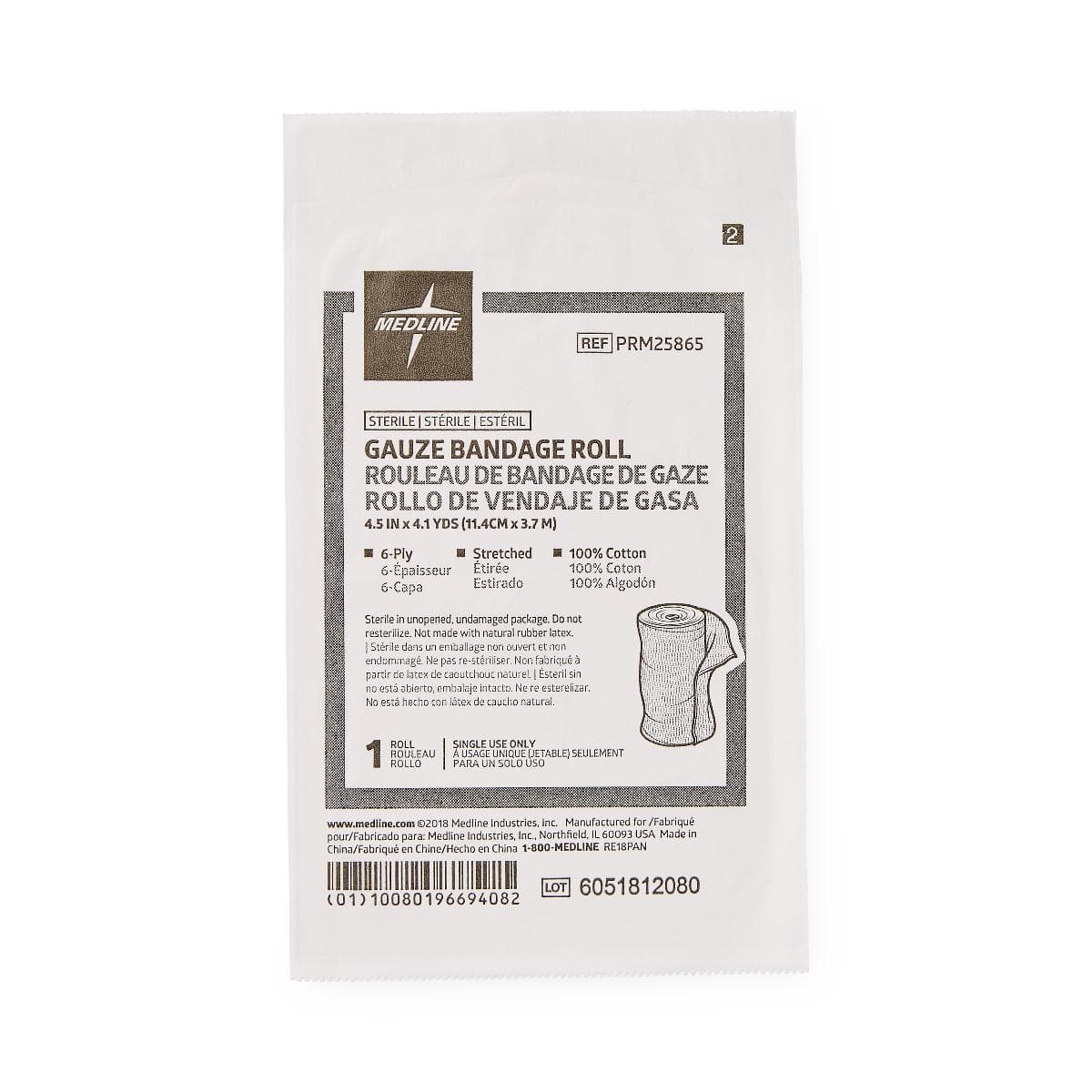 Medline Medline Cotton Gauze Bandage Roll PRM25865