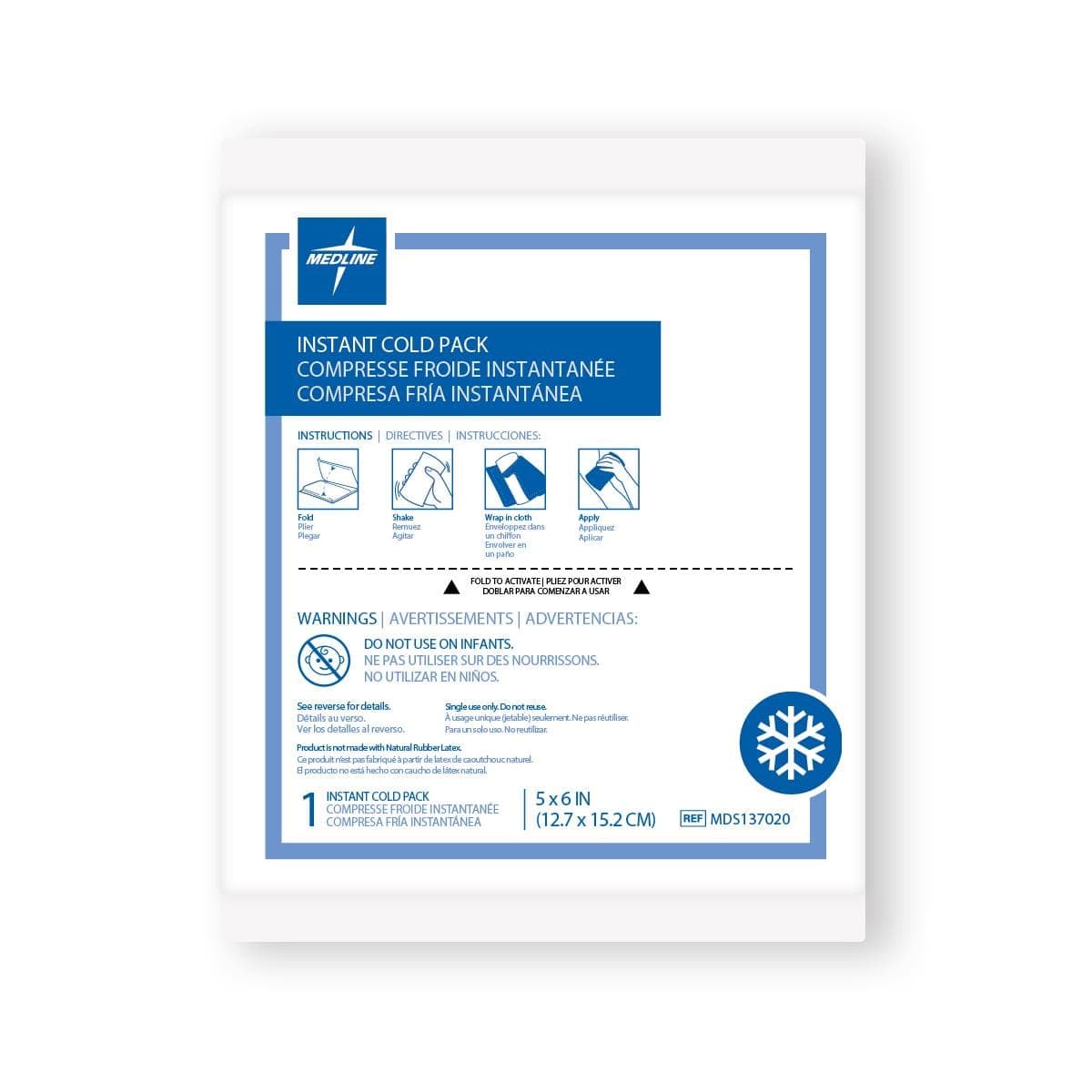 Medline Medline Standard Instant Cold Packs MDS137020