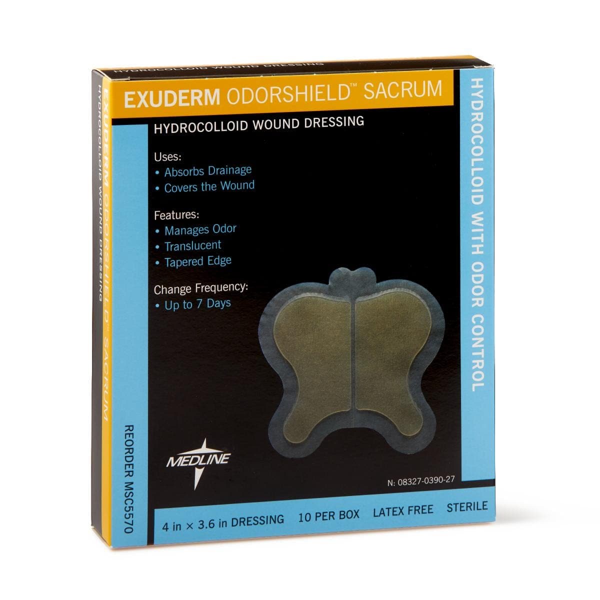 Medline Medline Exuderm Odorshield Hydrocolloid Wound Dressings MSC5570