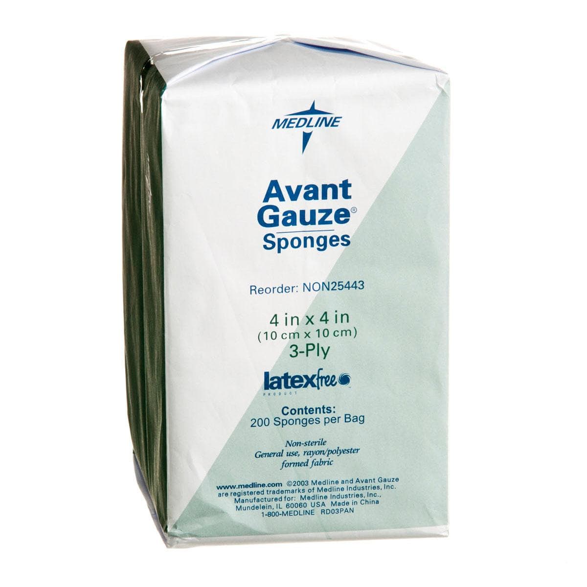 Medline Medline Standard Nonsterile Nonwoven Gauze Sponges NON25443